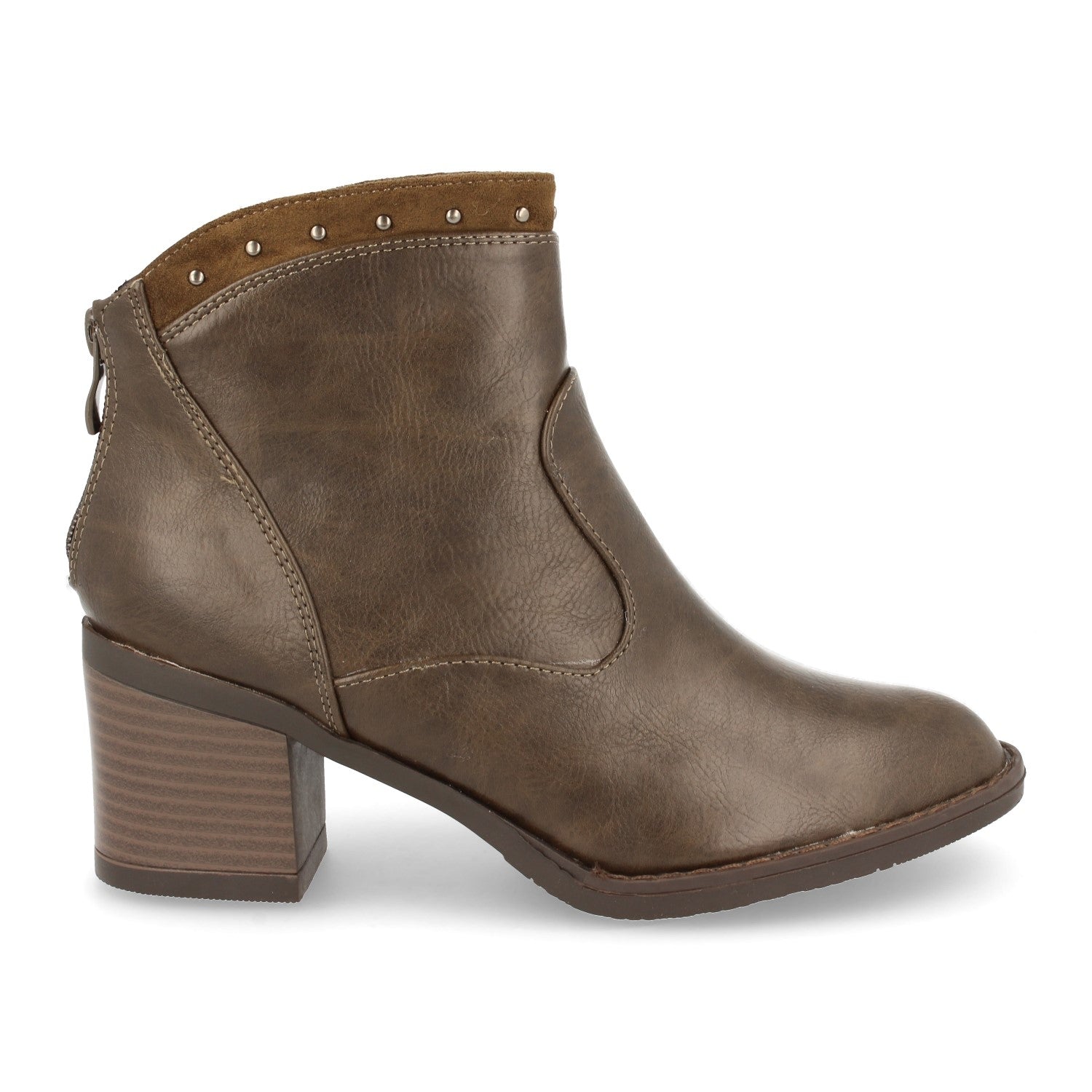 Botin Mujer Campero Con Tachuelas