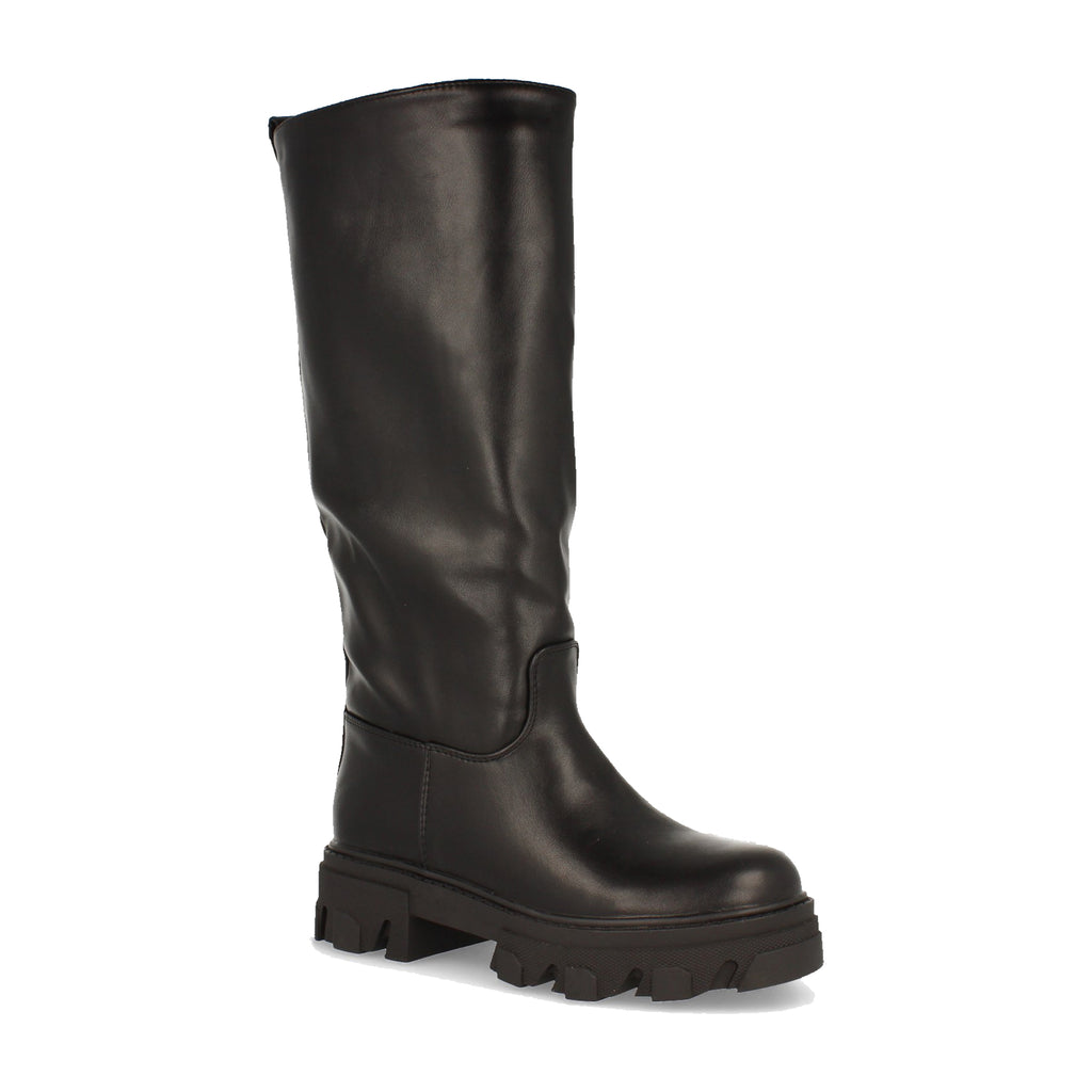 Bota de Plataforma para Mujer Cómoda con Suela Dentada sin Cierre