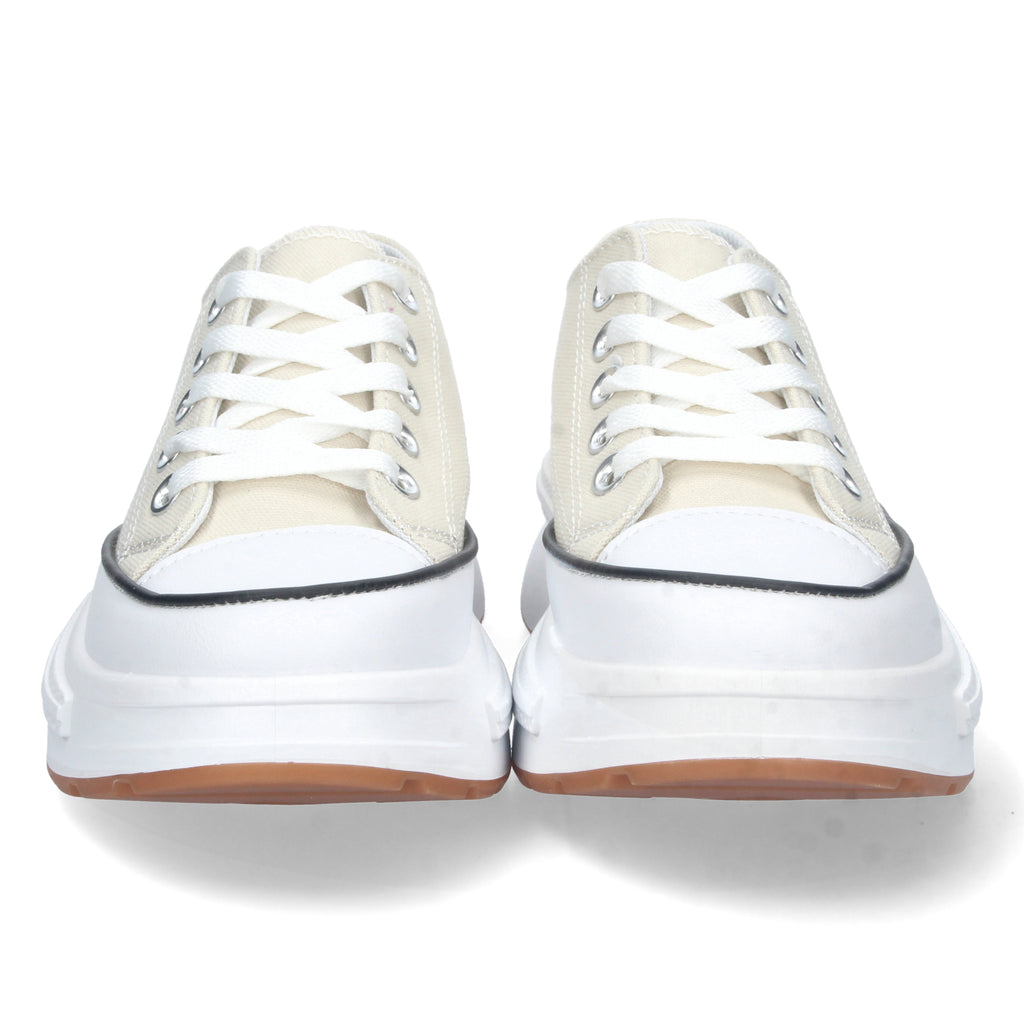 Zapatilla Bamba Plana Comoda Beige para Mujer