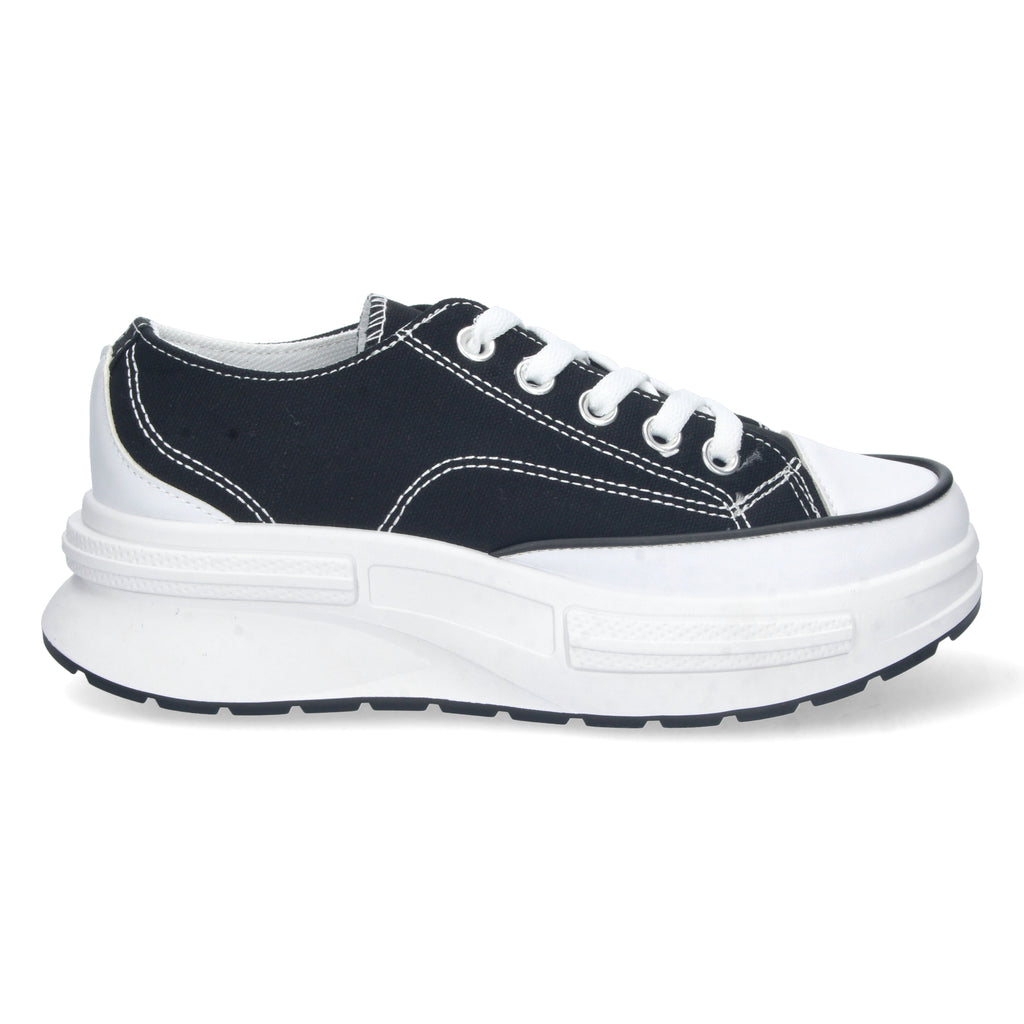 Zapatilla Bamba Plana Comoda Negra para Mujer