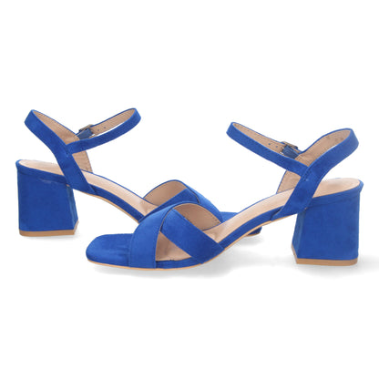 Cyrena Blue Elegance – Sandalia Azul de Tacón para Mujer | Cómoda y Elegante
