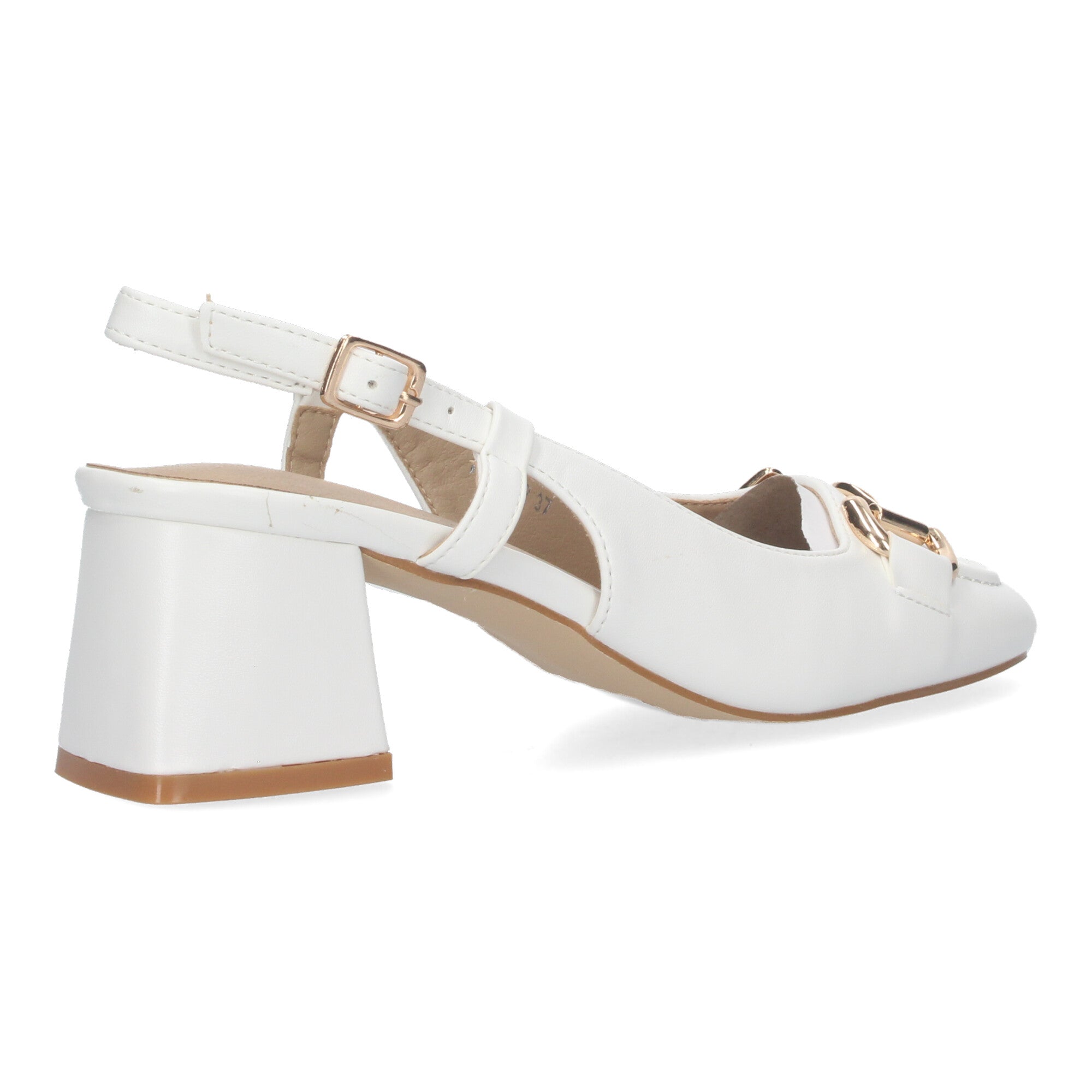 Zapatos Blancos De Salon de Tacon Bajo Para Mujer