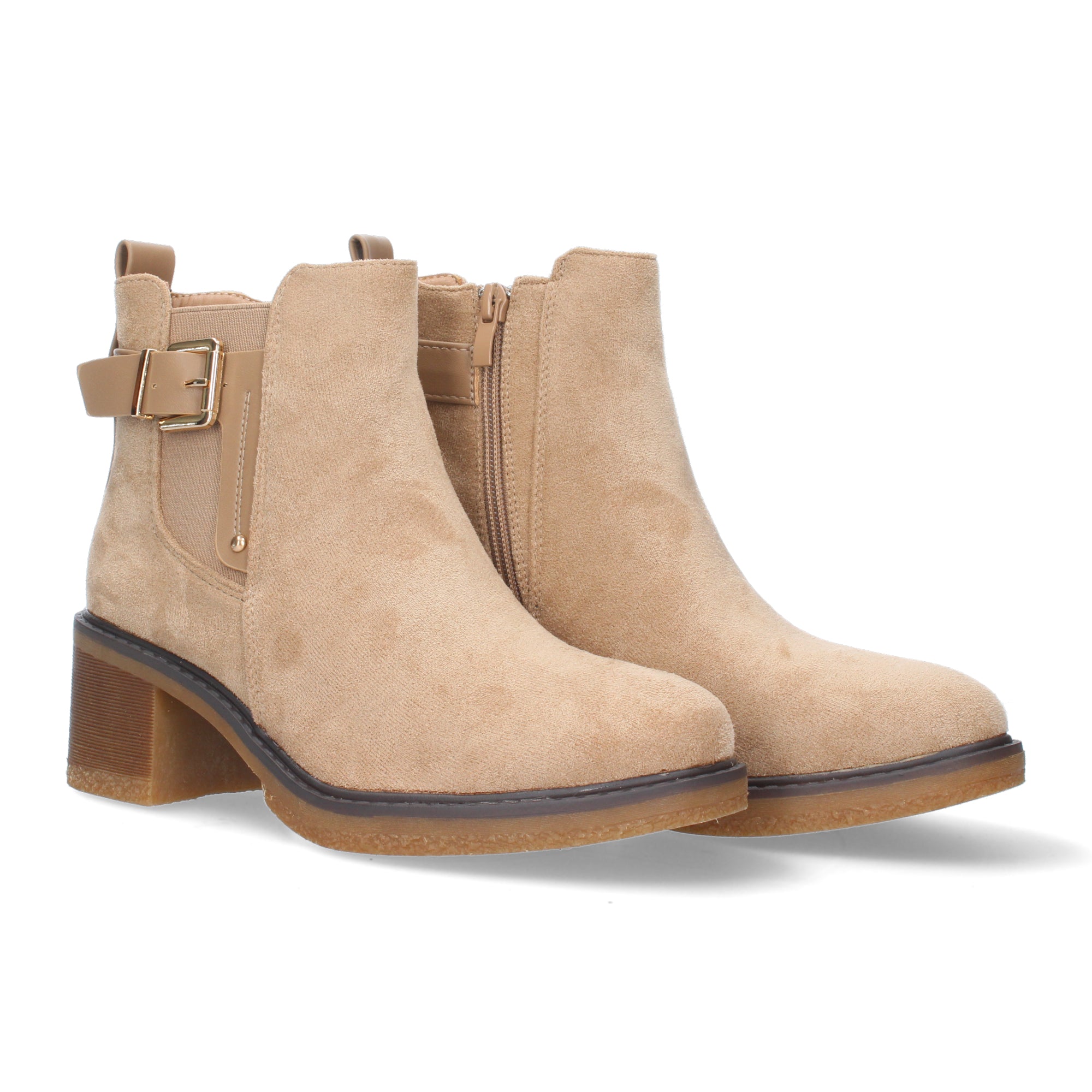 Botin Aterciopelado de Tacon para Mujer
