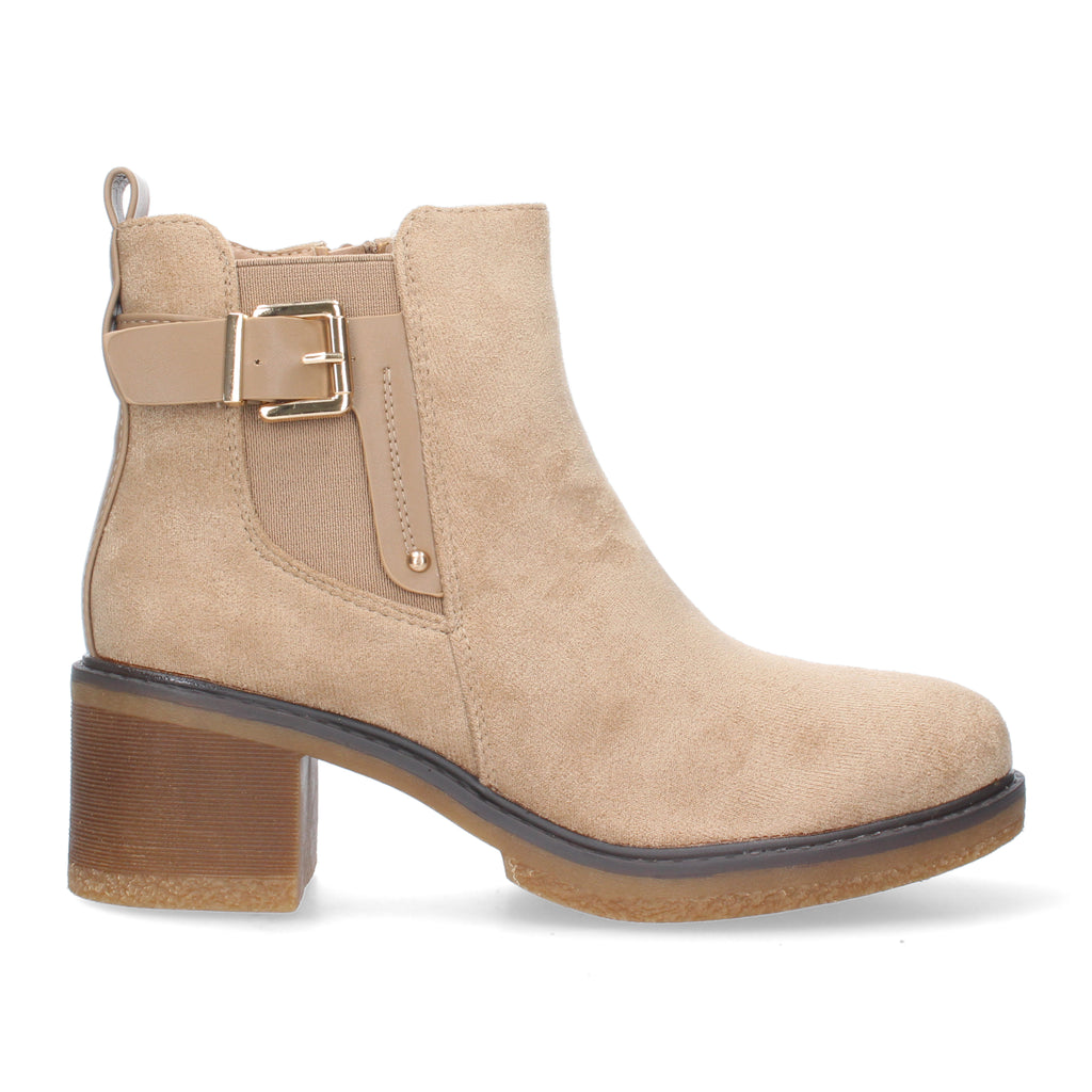 Botin Aterciopelado de Tacon para Mujer