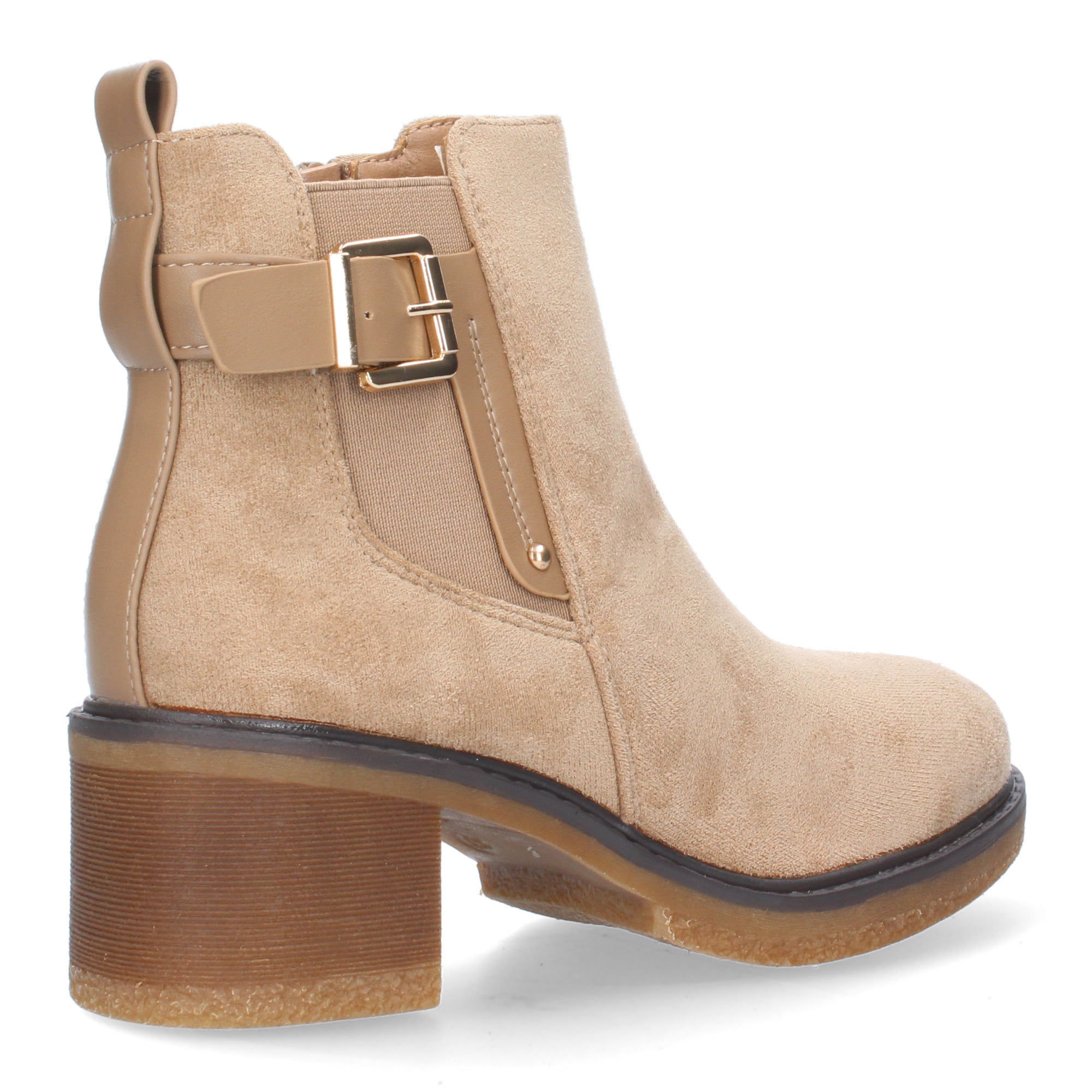 Botin Aterciopelado de Tacon para Mujer