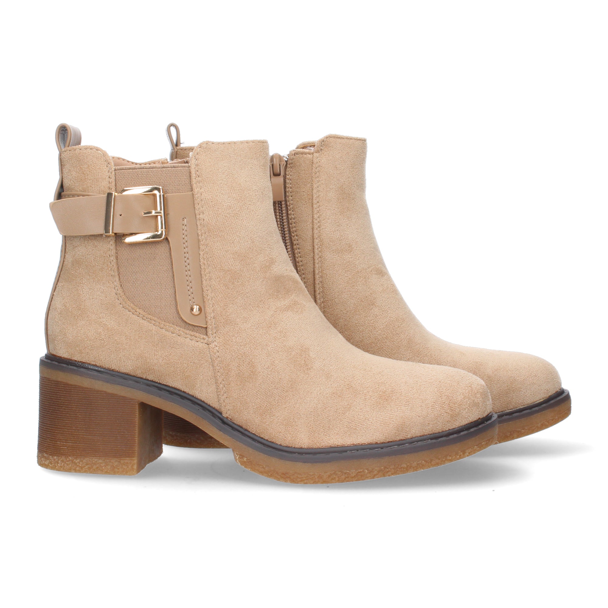 Botin Aterciopelado de Tacon para Mujer