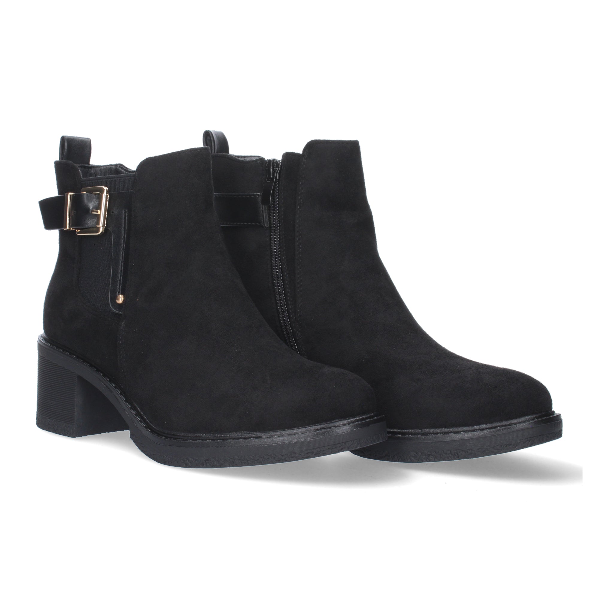 Botin Aterciopelado de Tacon para Mujer