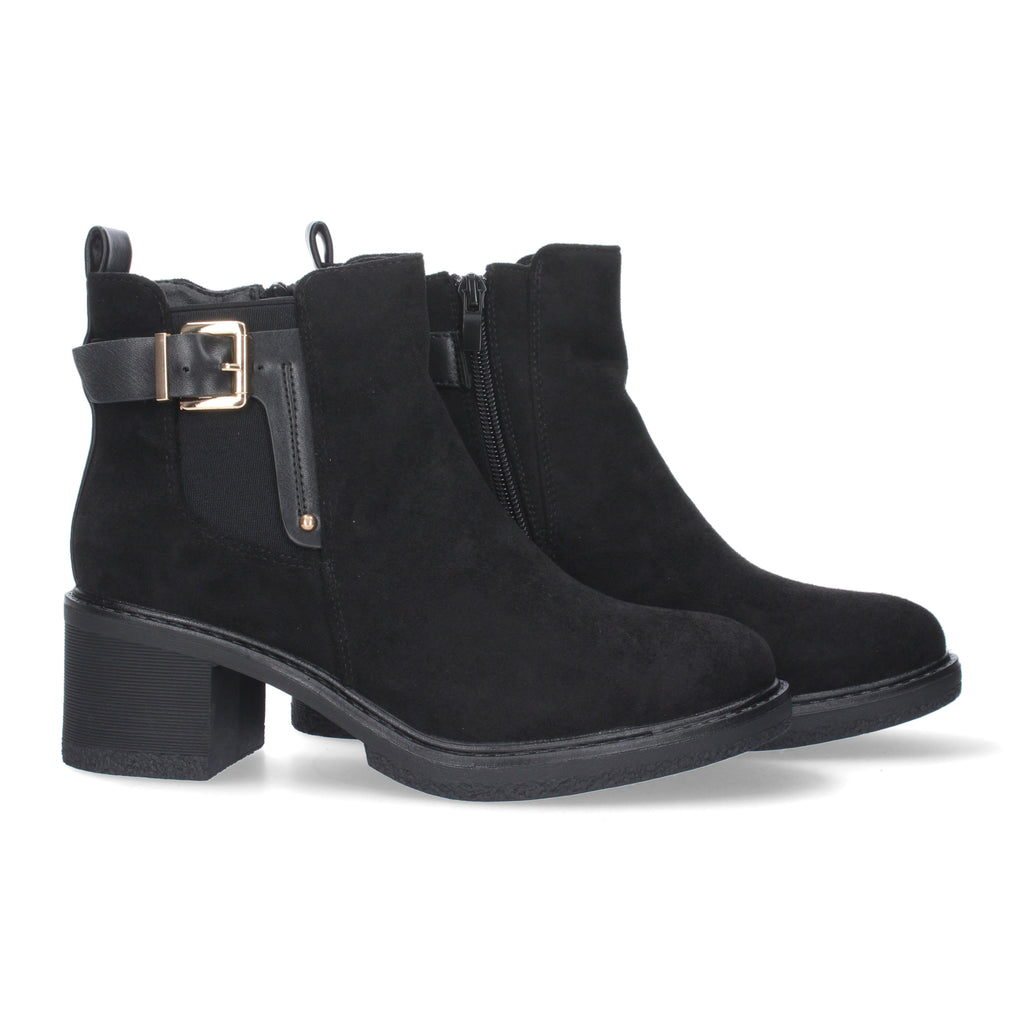 Botin Aterciopelado de Tacon para Mujer