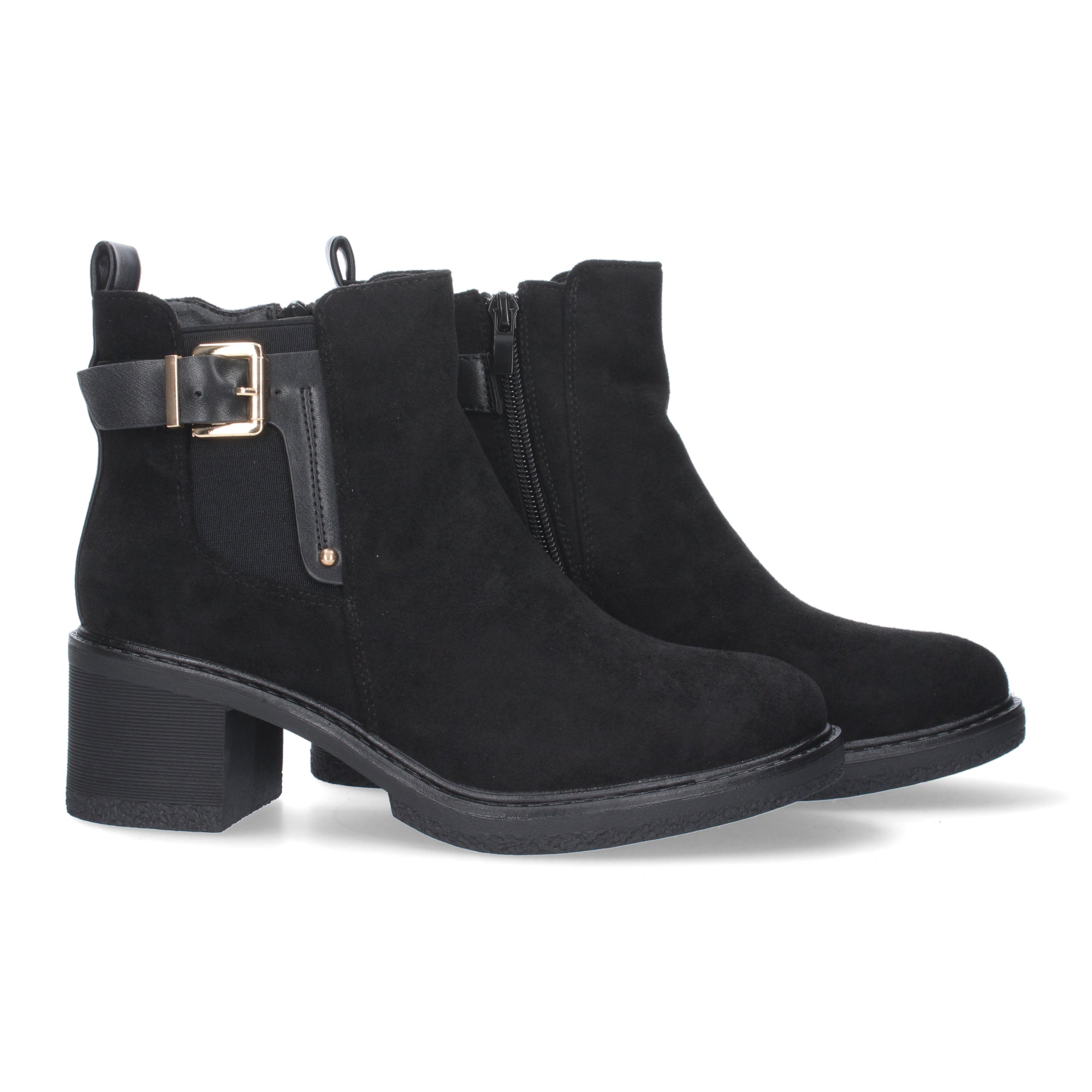 Botin Aterciopelado de Tacon para Mujer