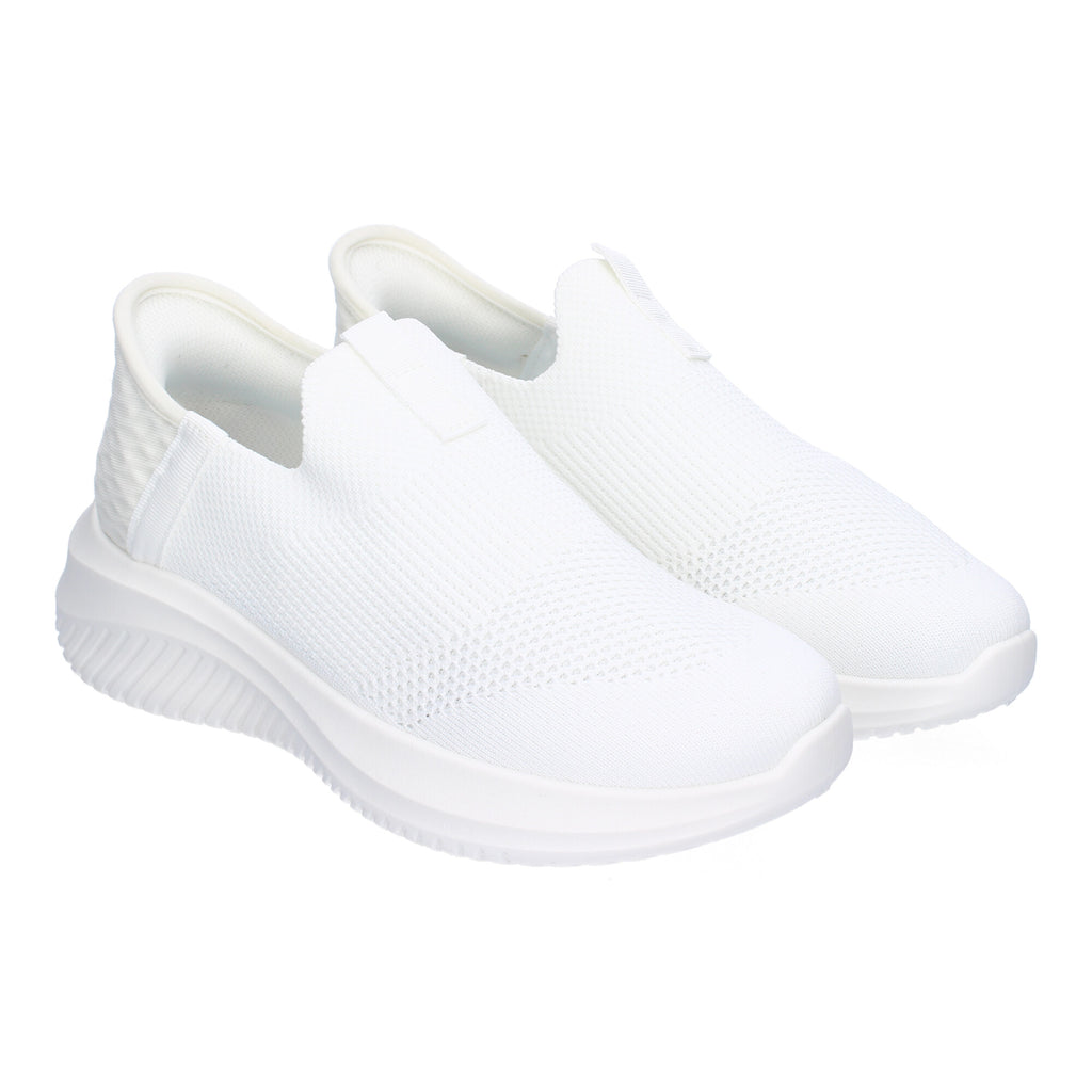Zapatillas Deportivas Planas  Blancas Elegantes  para Mujer