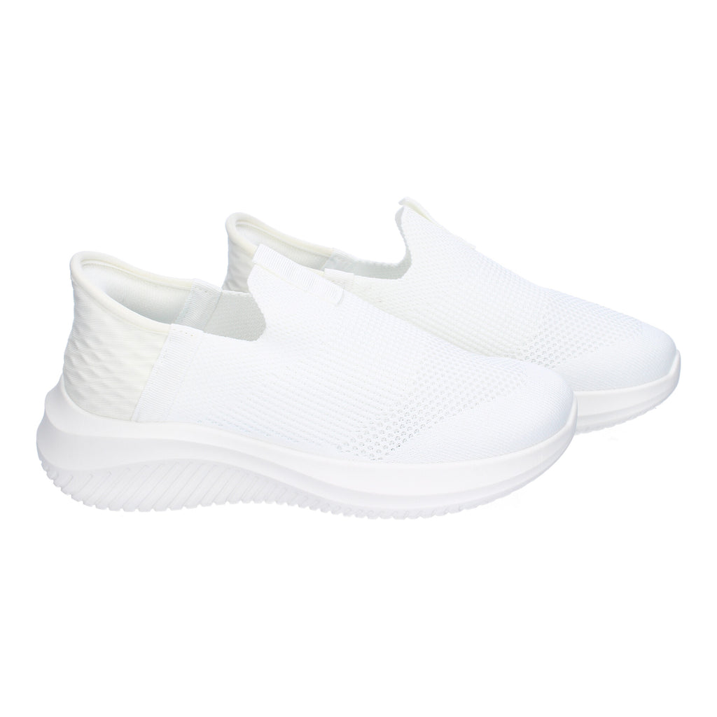 Zapatillas Deportivas Planas  Blancas Elegantes  para Mujer