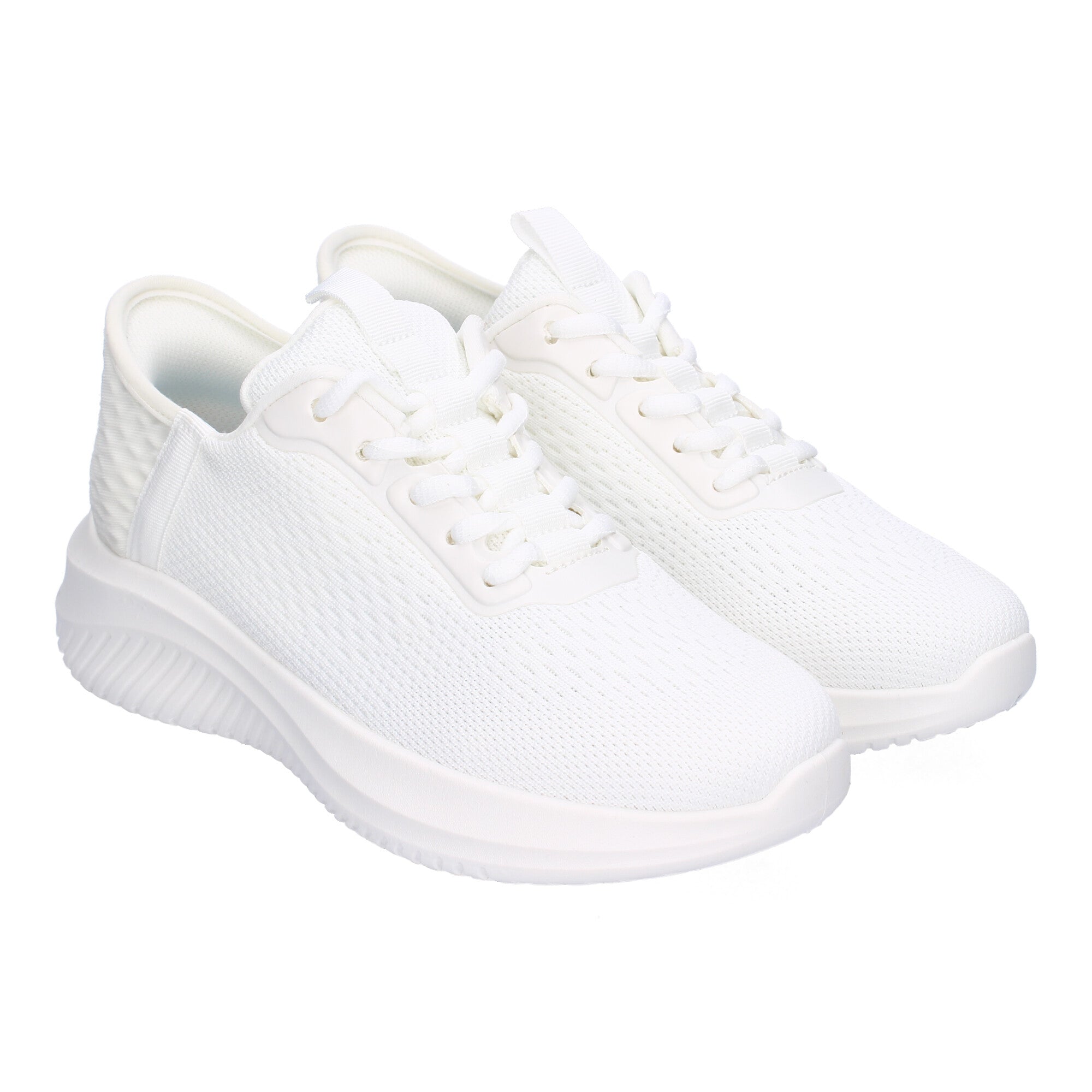 Zapatillas Deportivas Planas  Blancas Elegantes  para Mujer