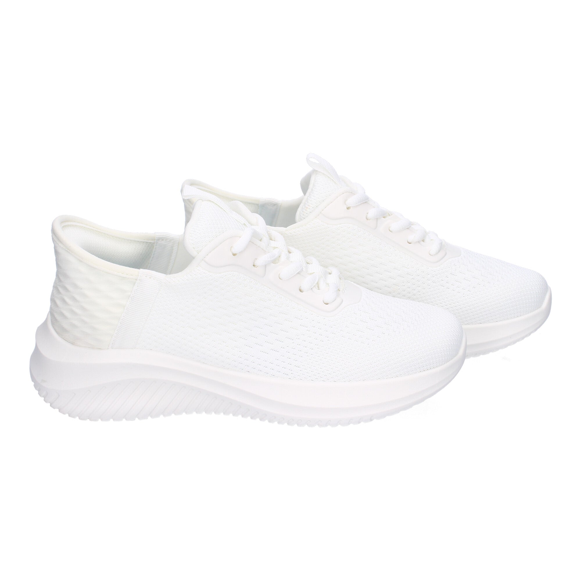 Zapatillas Deportivas Planas  Blancas Elegantes  para Mujer