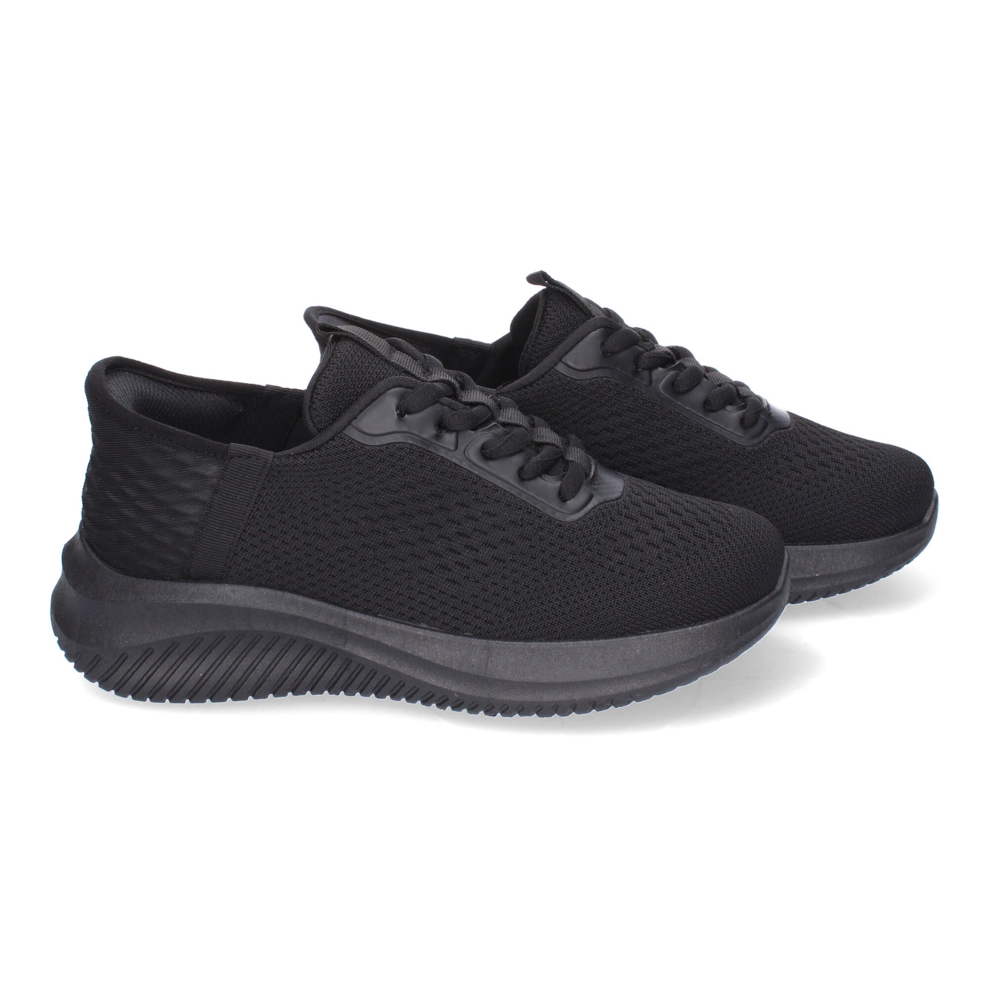Zapatillas Deportivas Planas  Negras Elegantes  para Mujer