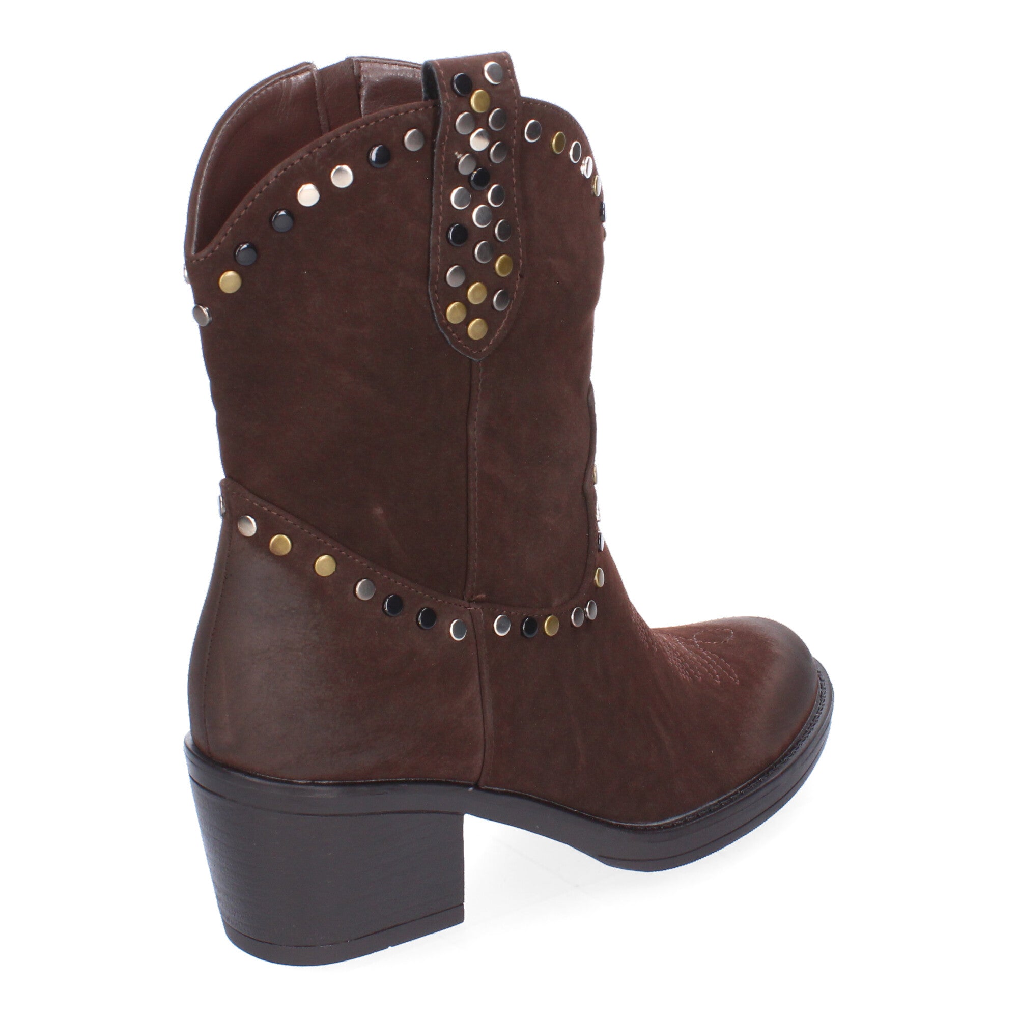 Botines Camperos Con Tachuelas Para Mujer