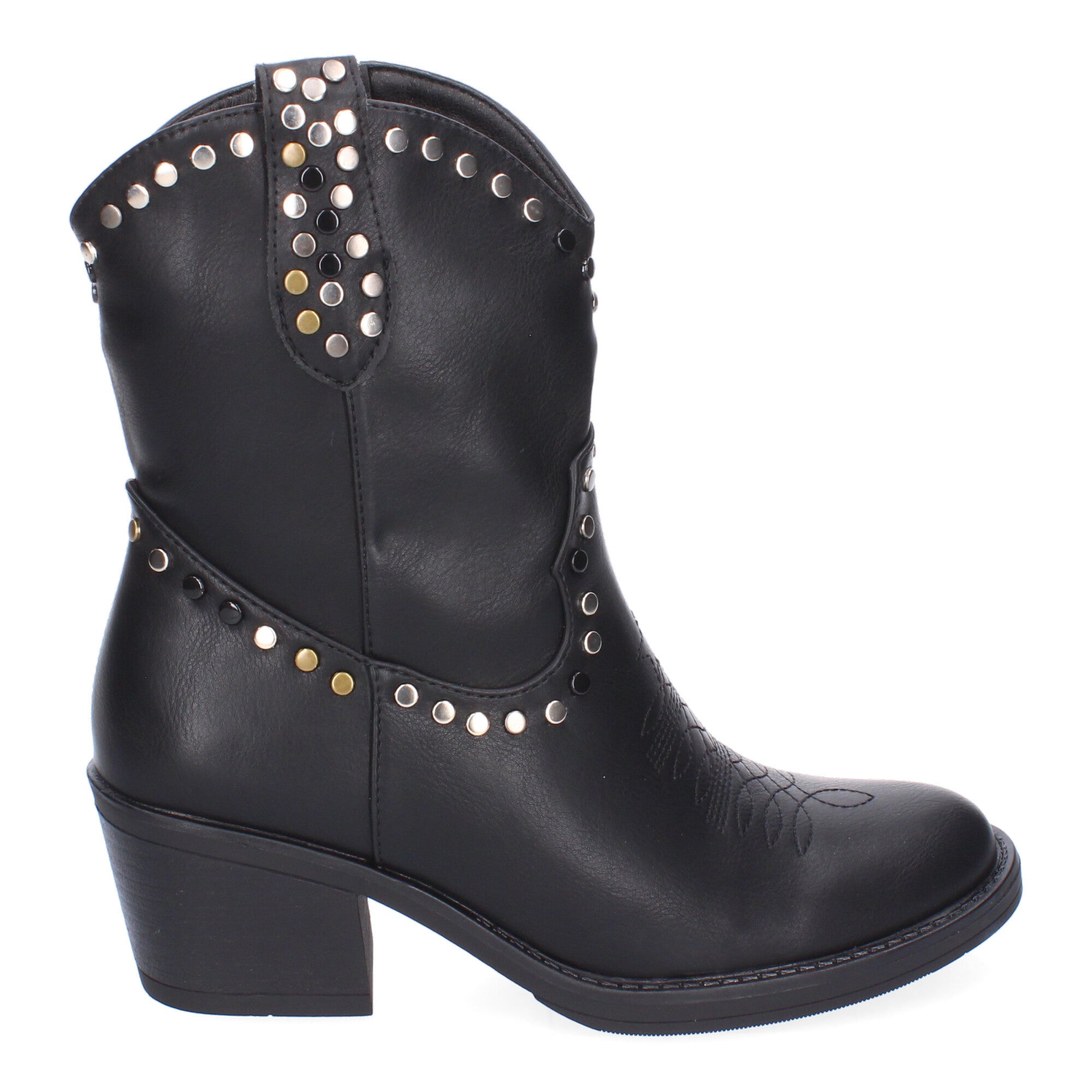 Botines Camperos Con Tachuelas Para Mujer