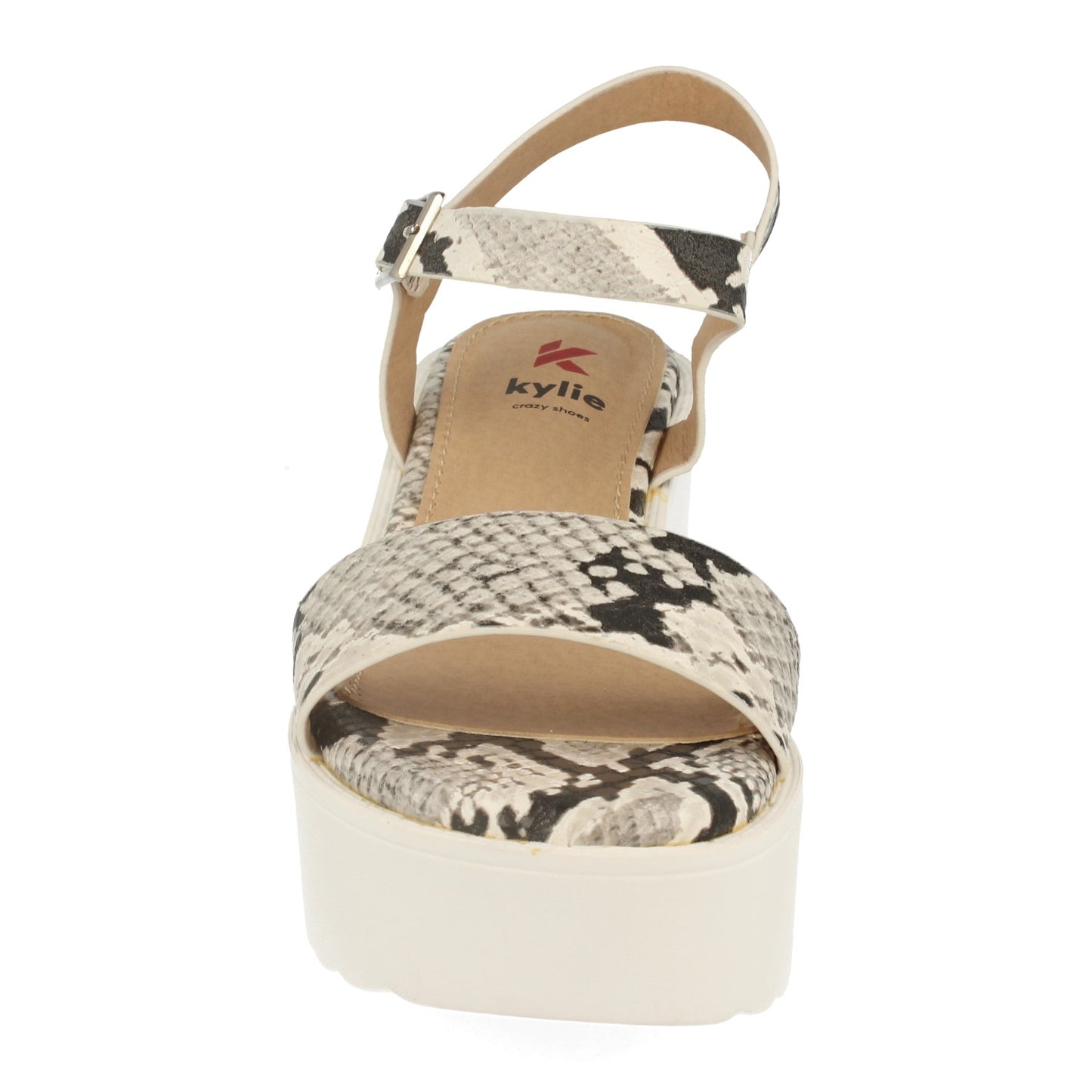 Cyrena White Platform – Sandalia Blanca con Plataforma y Ankle Strap para Mujer