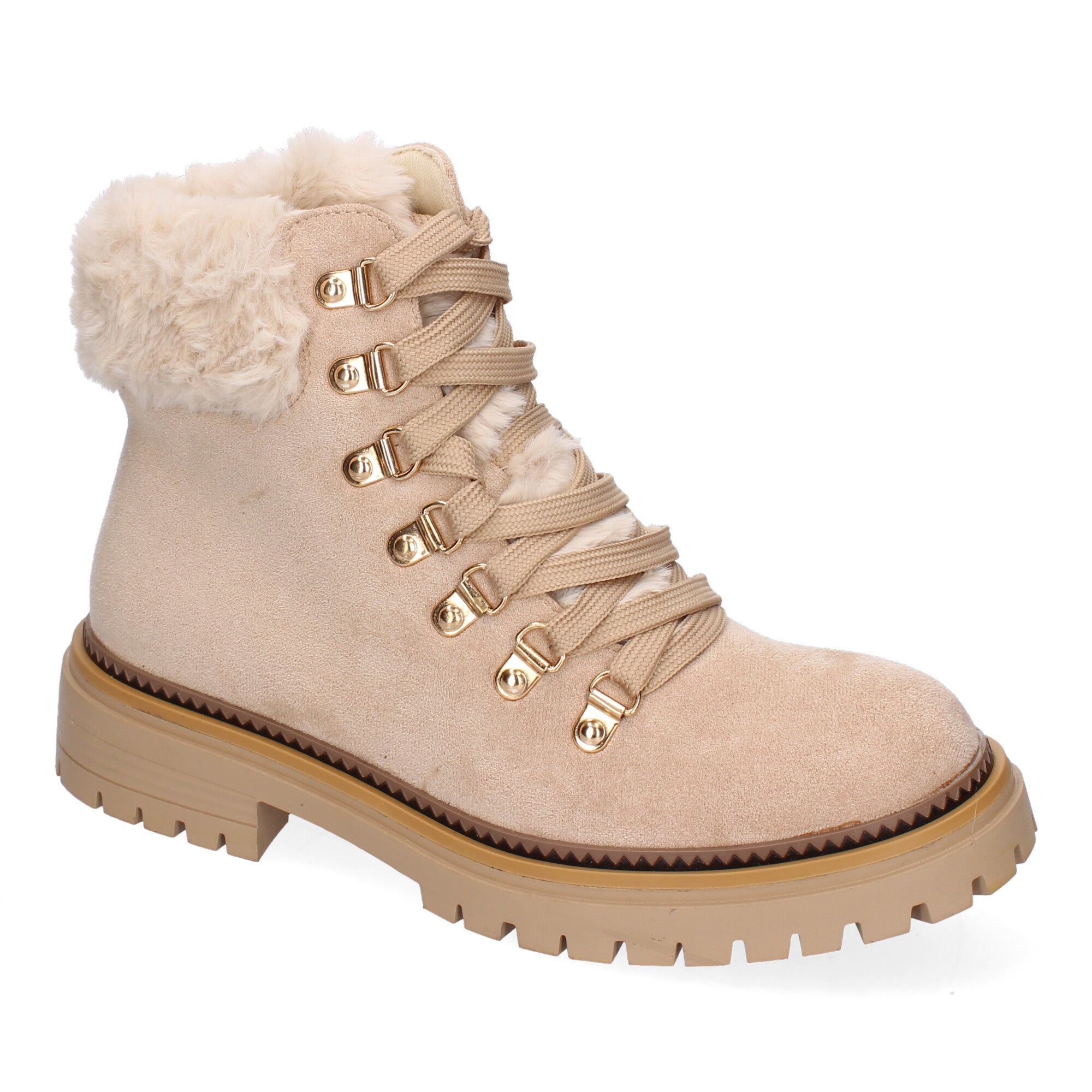 Botines  Dentados Y De Pelo Para Mujer