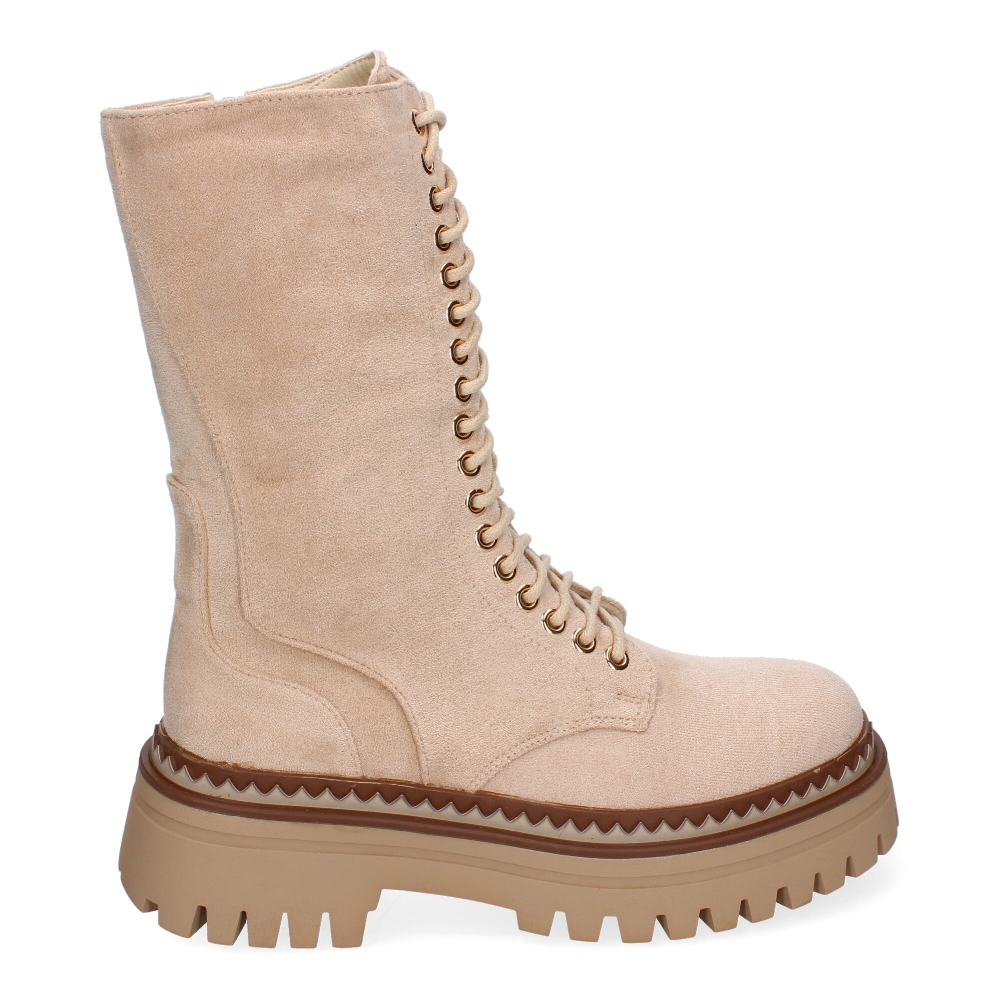 Bota Militar de Mujer Cómoda y Elegante con Suela Dentada