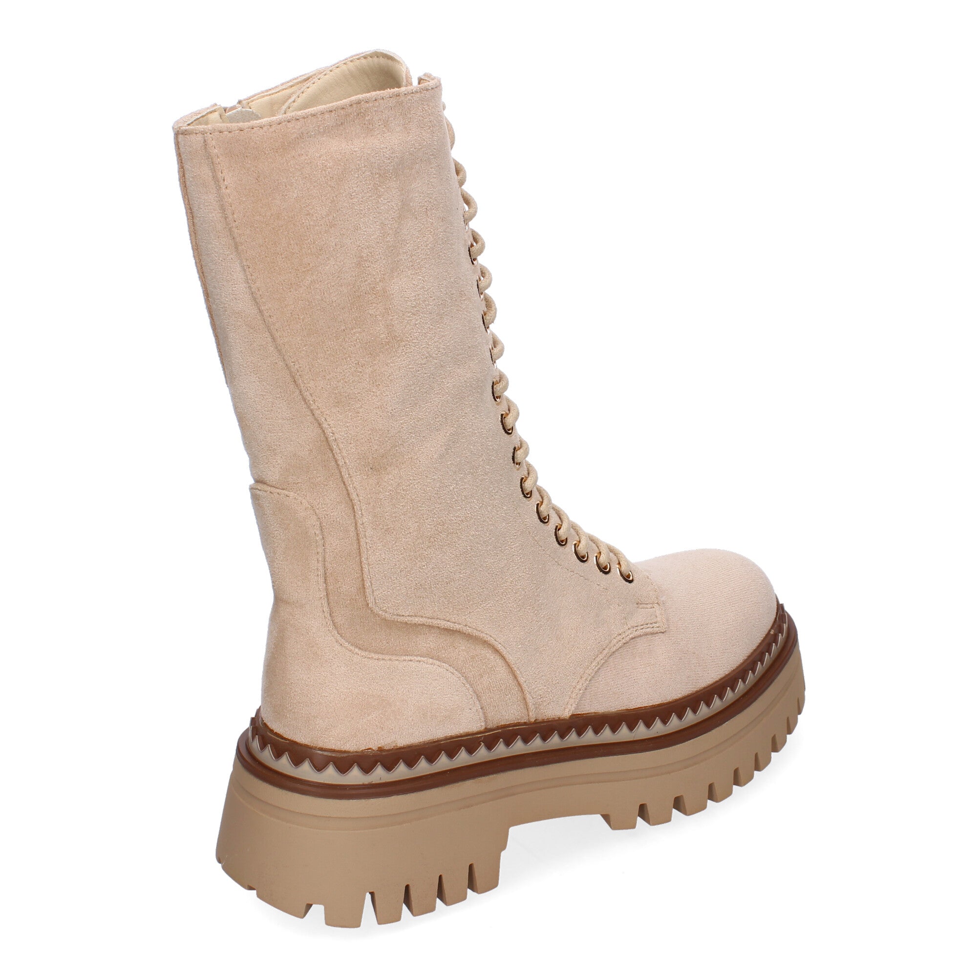 Bota Militar de Mujer Cómoda y Elegante con Suela Dentada