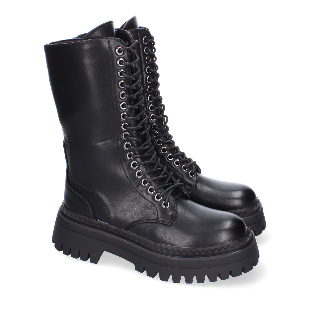 Bota Militar de Mujer Cómoda y Elegante con Suela Dentada