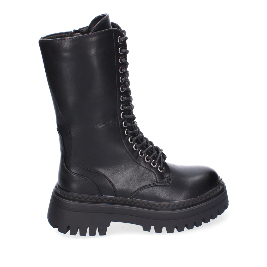 Bota Militar de Mujer Cómoda y Elegante con Suela Dentada