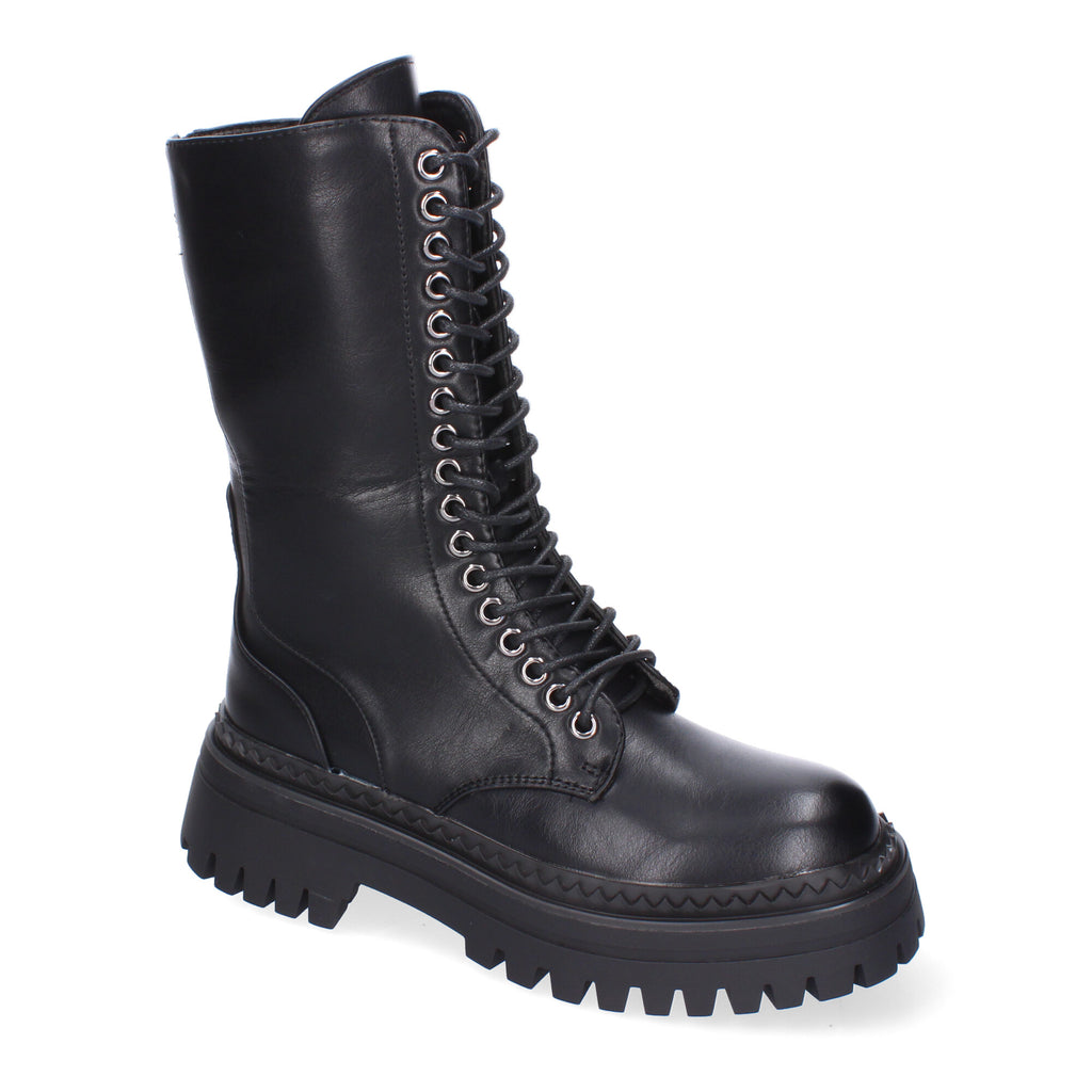 Bota Militar de Mujer Cómoda y Elegante con Suela Dentada