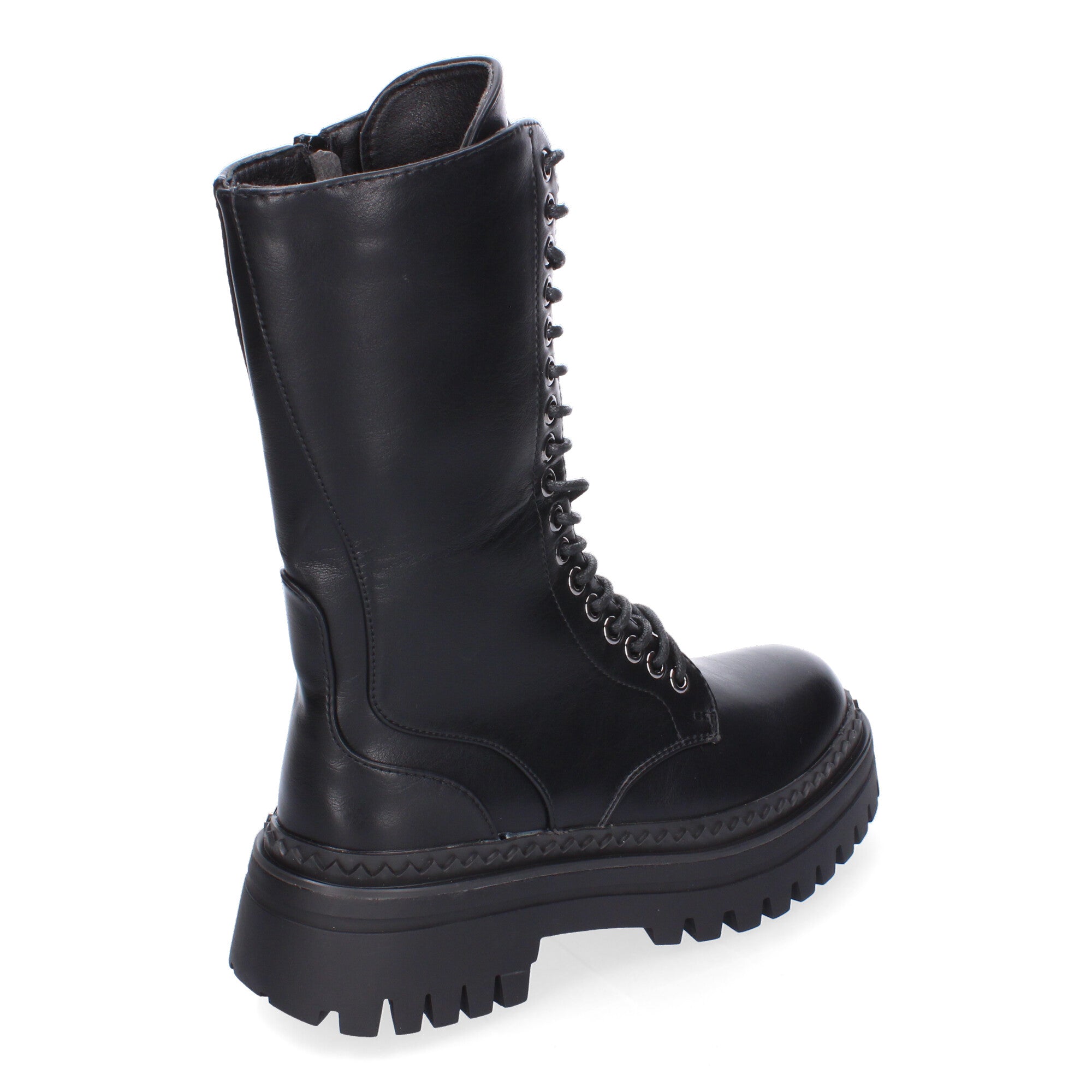 Bota Militar de Mujer Cómoda y Elegante con Suela Dentada