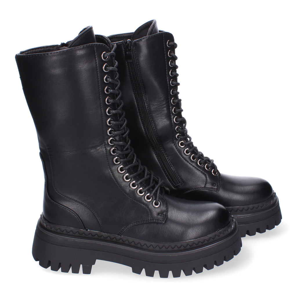Bota Militar de Mujer Cómoda y Elegante con Suela Dentada