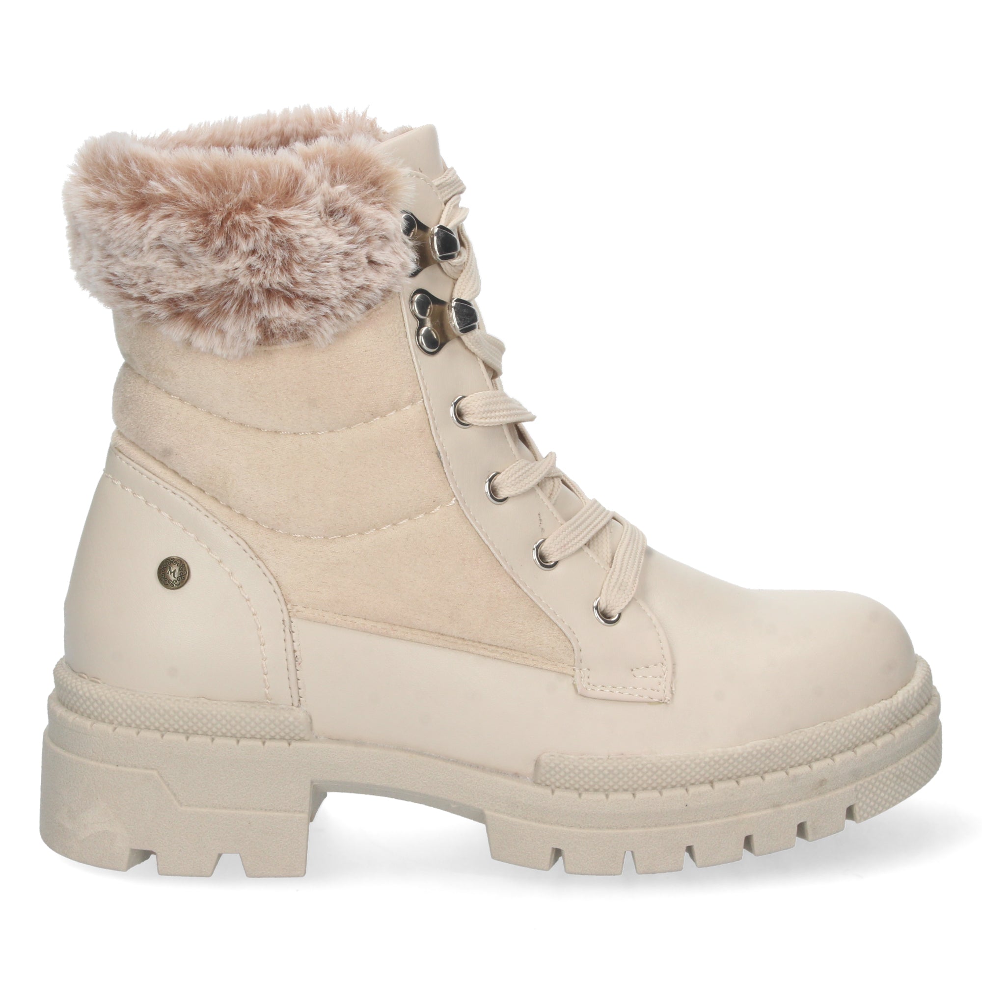 Botin De Pelo con Plataforma Para Mujer