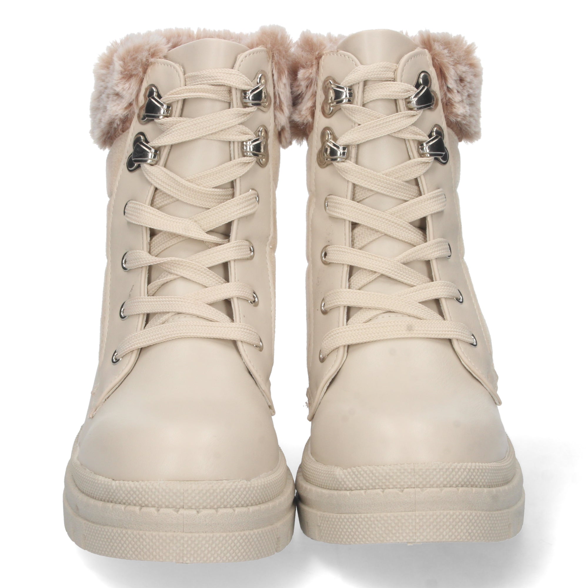 Botin De Pelo con Plataforma Para Mujer