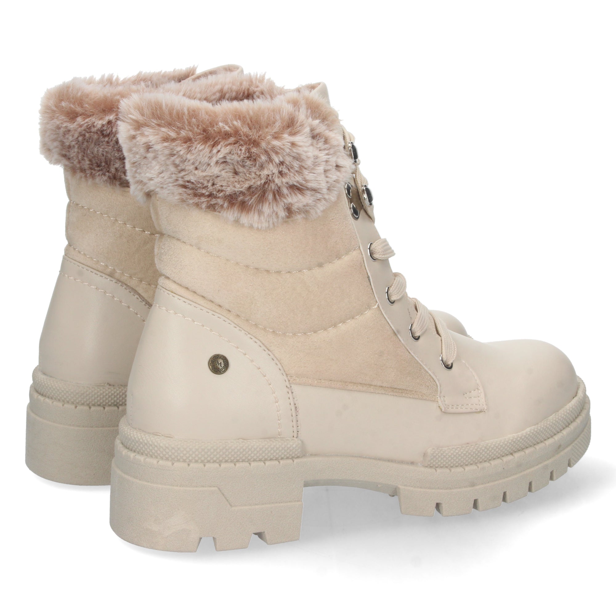 Botin De Pelo con Plataforma Para Mujer