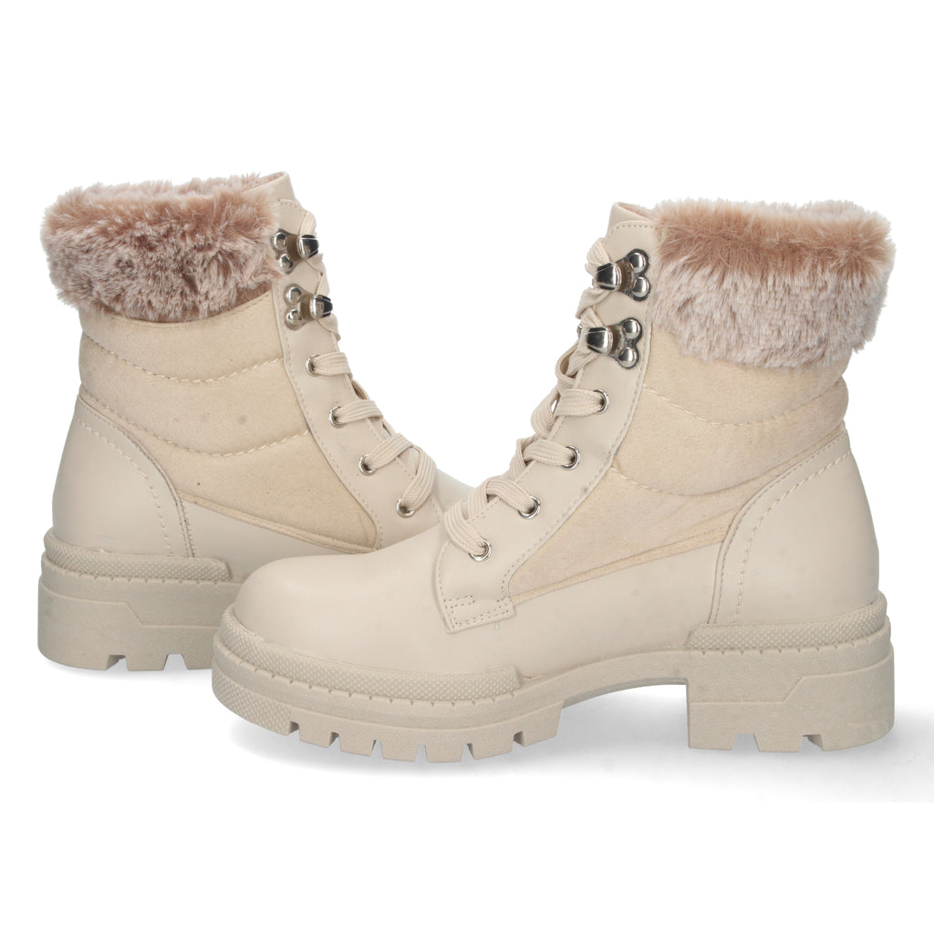Botin De Pelo con Plataforma Para Mujer