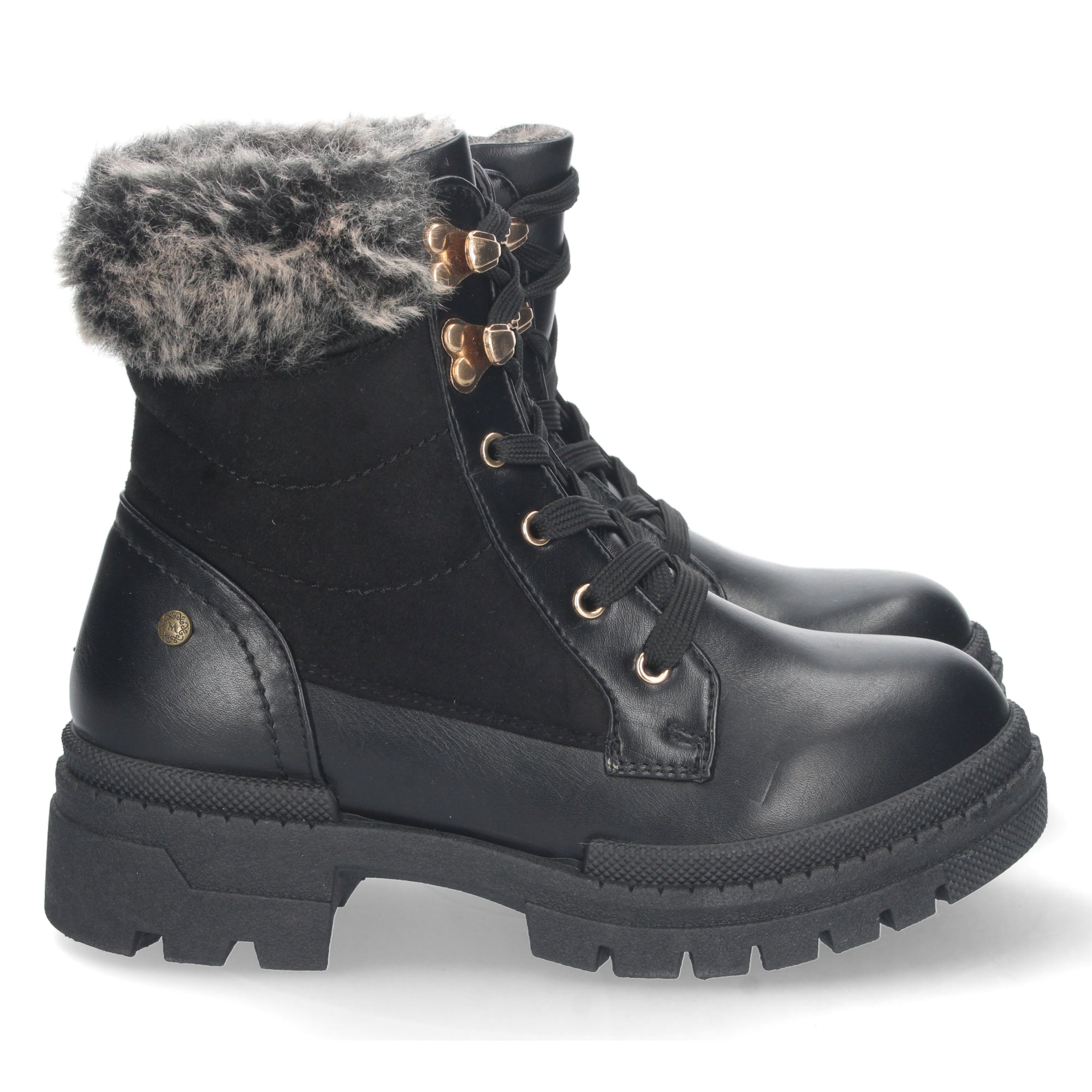 Botin De Pelo con Plataforma Para Mujer