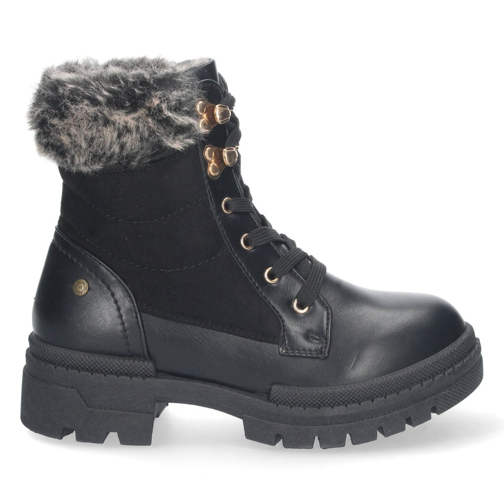 Botin De Pelo con Plataforma Para Mujer