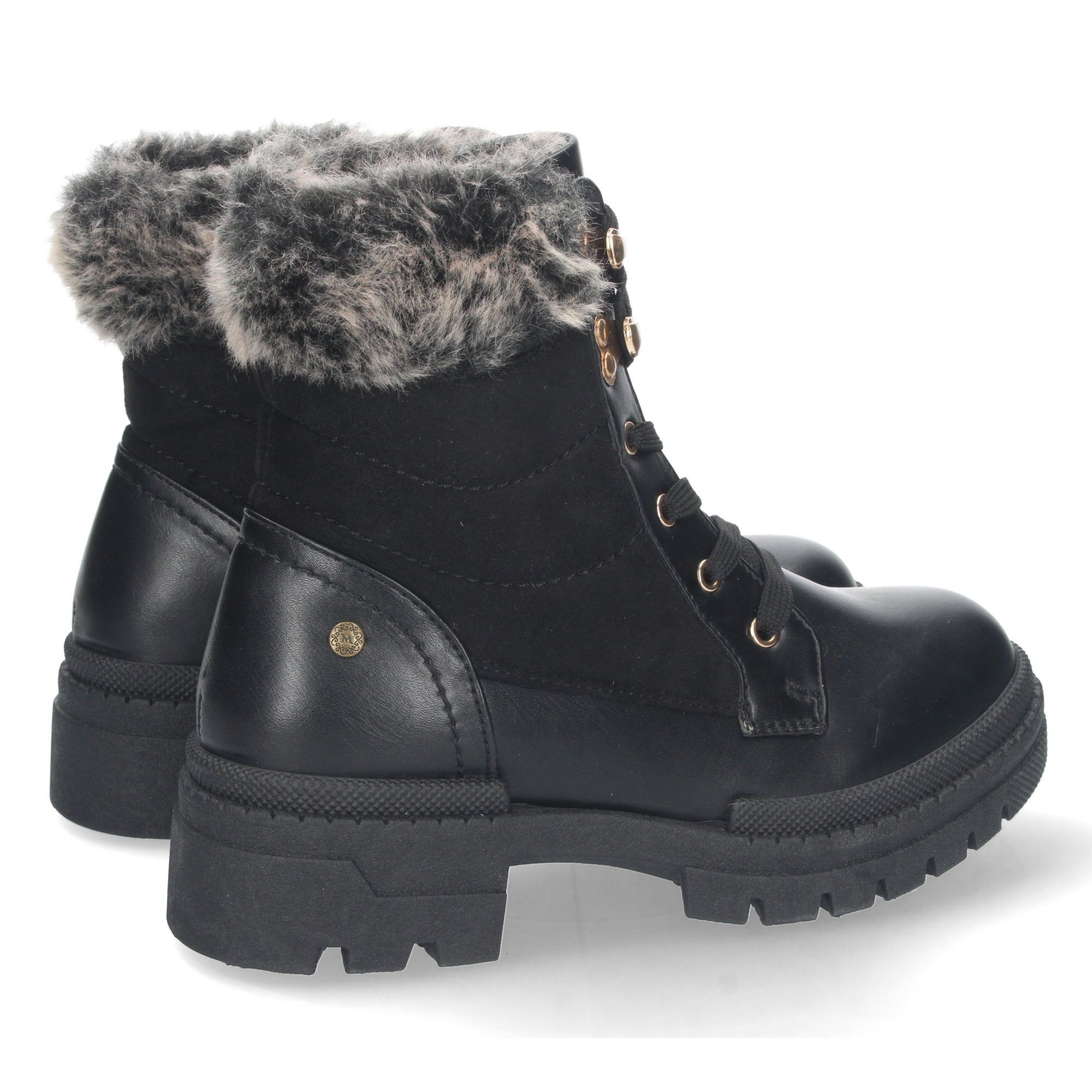 Botin De Pelo con Plataforma Para Mujer