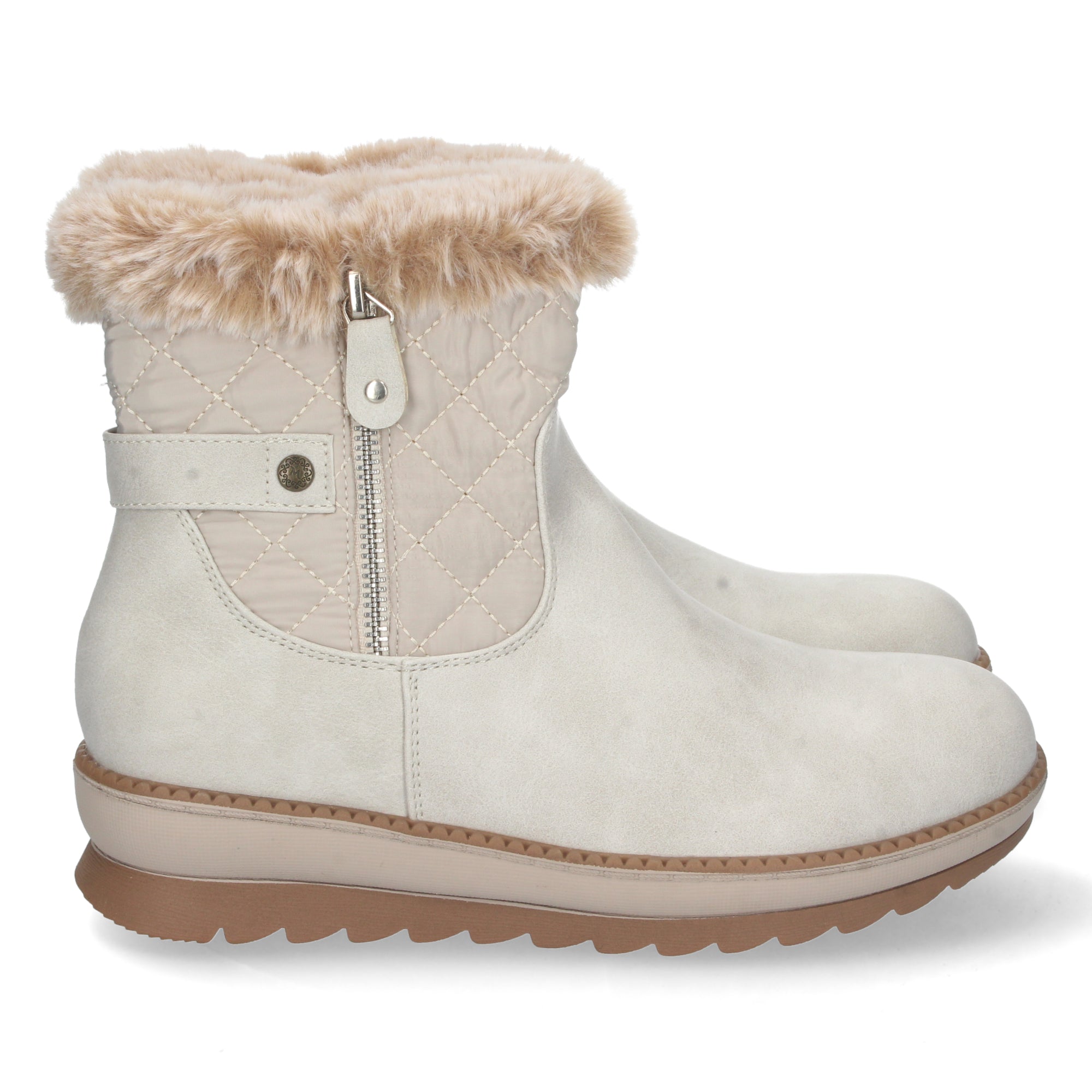 Botin De Pelo con Plataforma Para Mujer