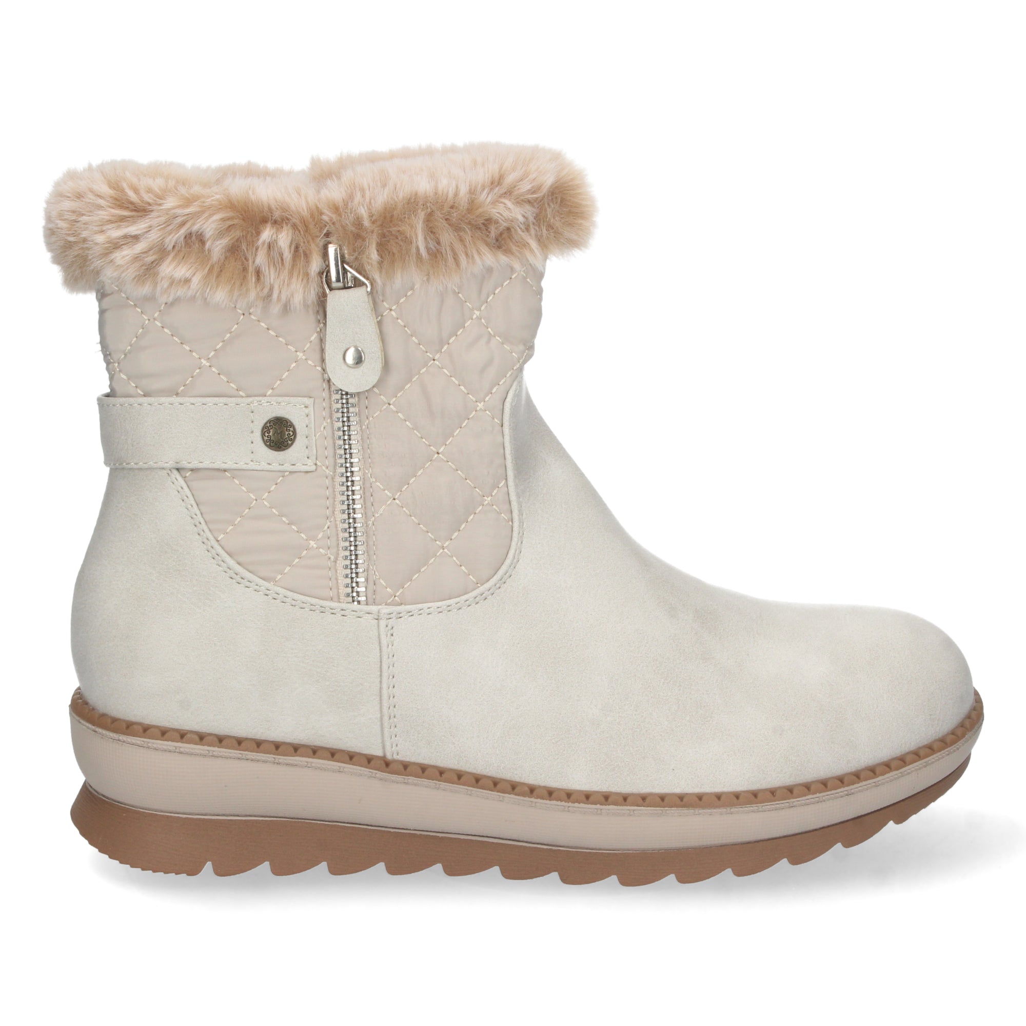 Botin De Pelo con Plataforma Para Mujer