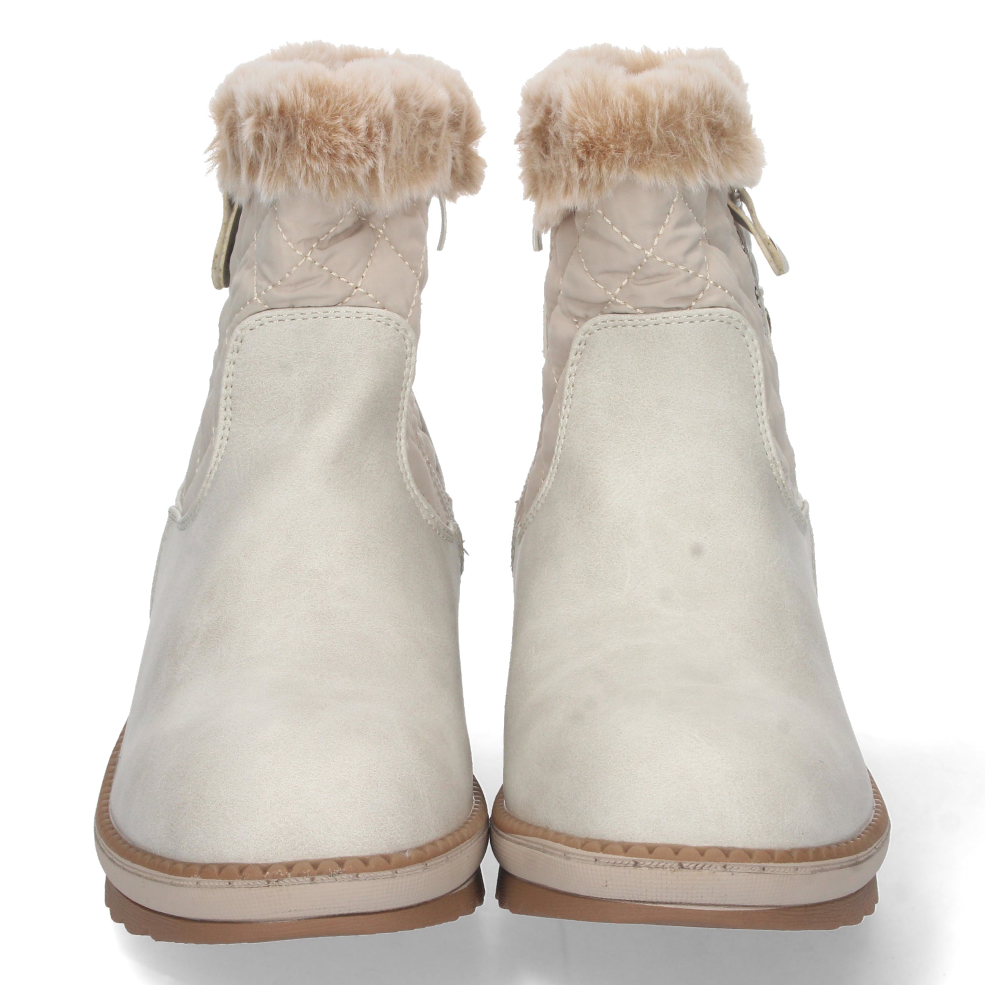 Botin De Pelo con Plataforma Para Mujer