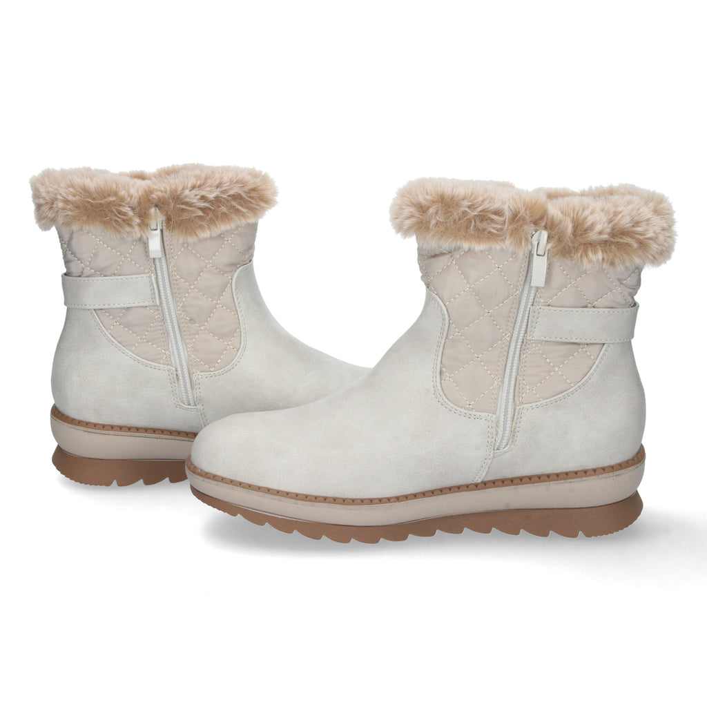 Botin De Pelo con Plataforma Para Mujer