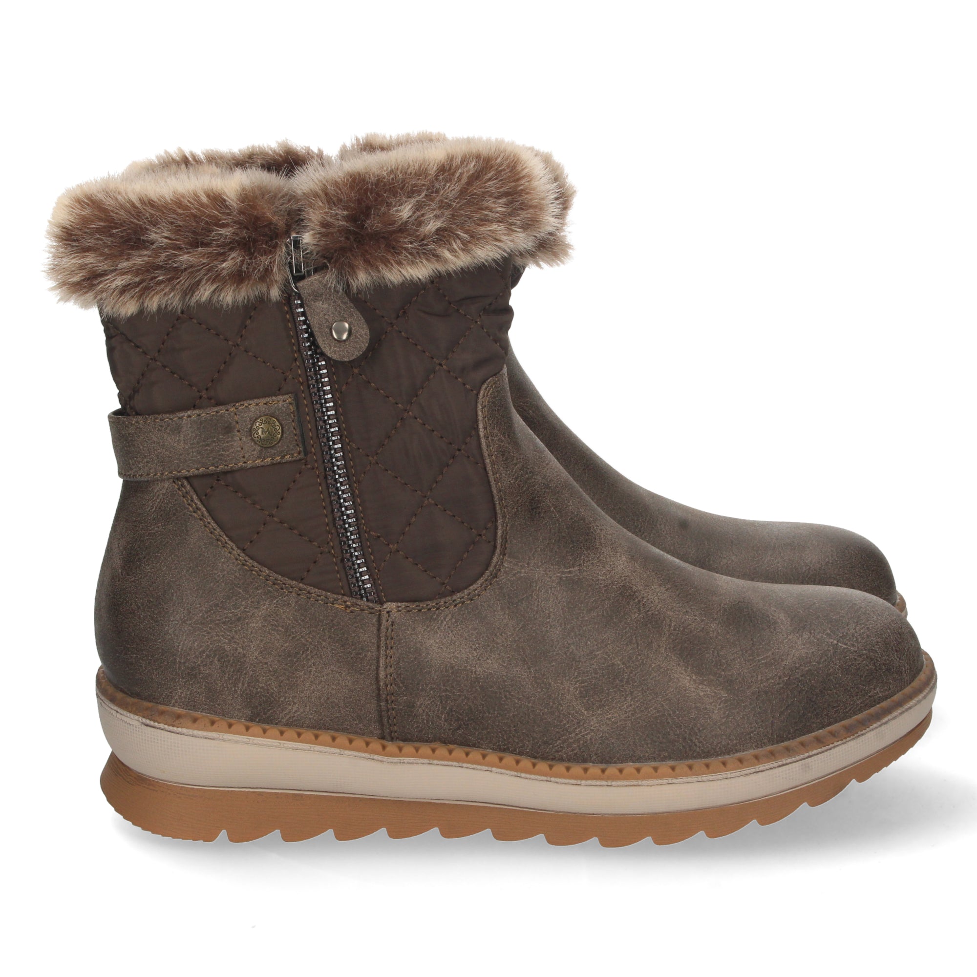 Botin Plano de Pelo para Mujer