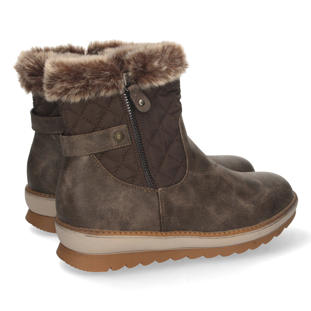 Botin Plano de Pelo para Mujer