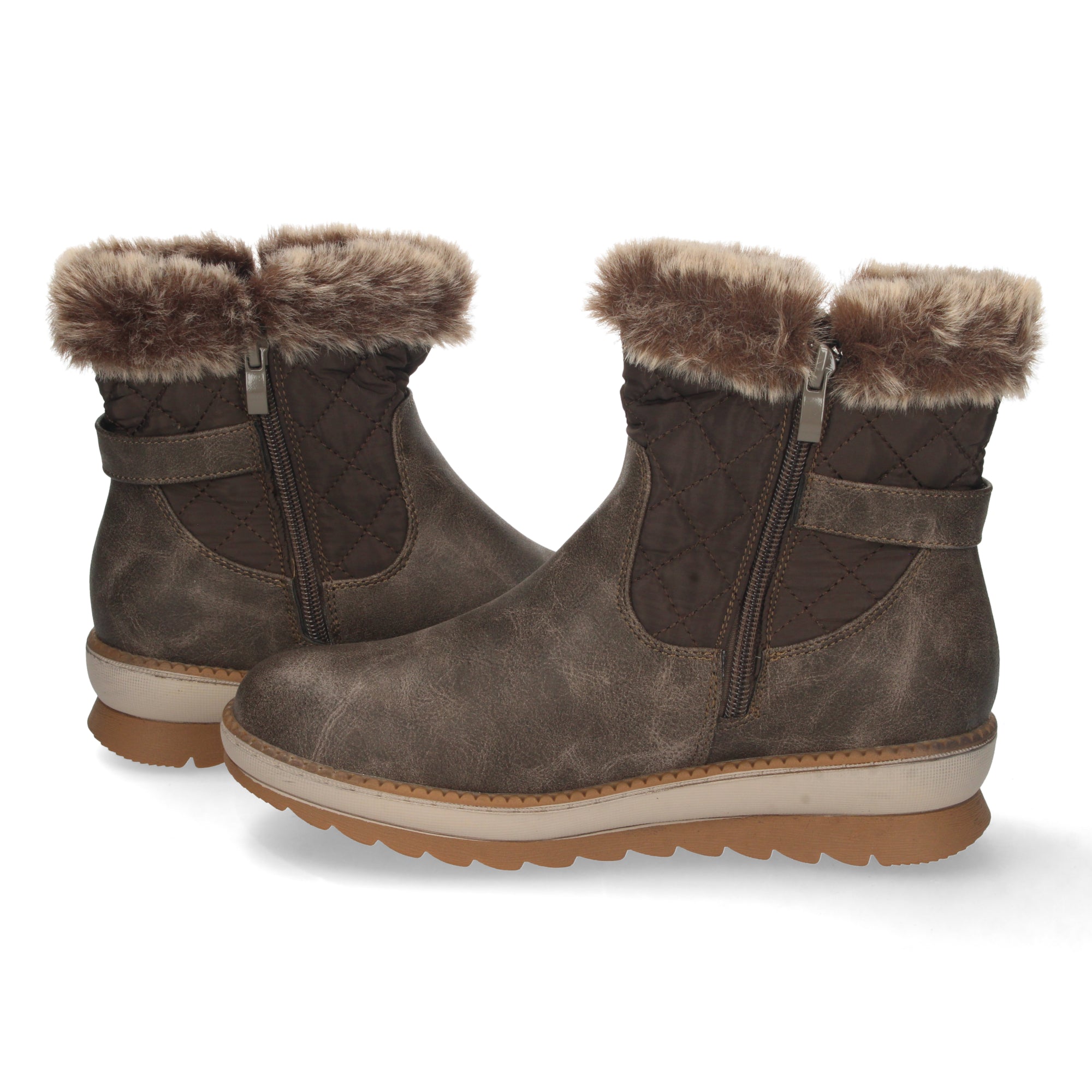Botin Plano de Pelo para Mujer