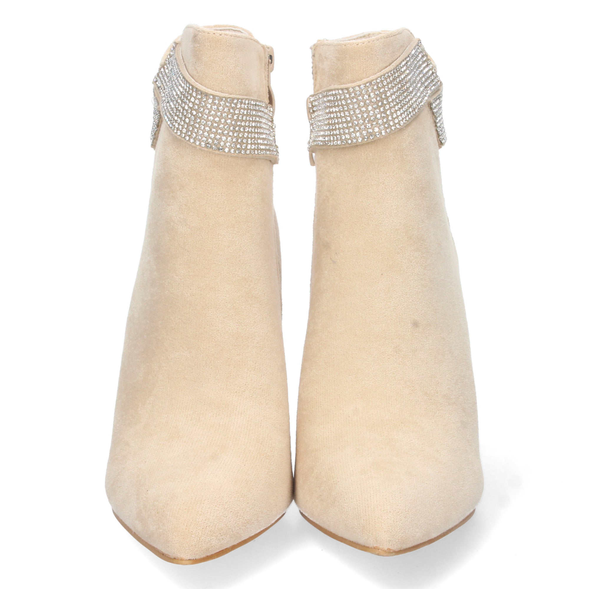 Botin de Punta Fina,  Strass Y De Tacon Para Mujer