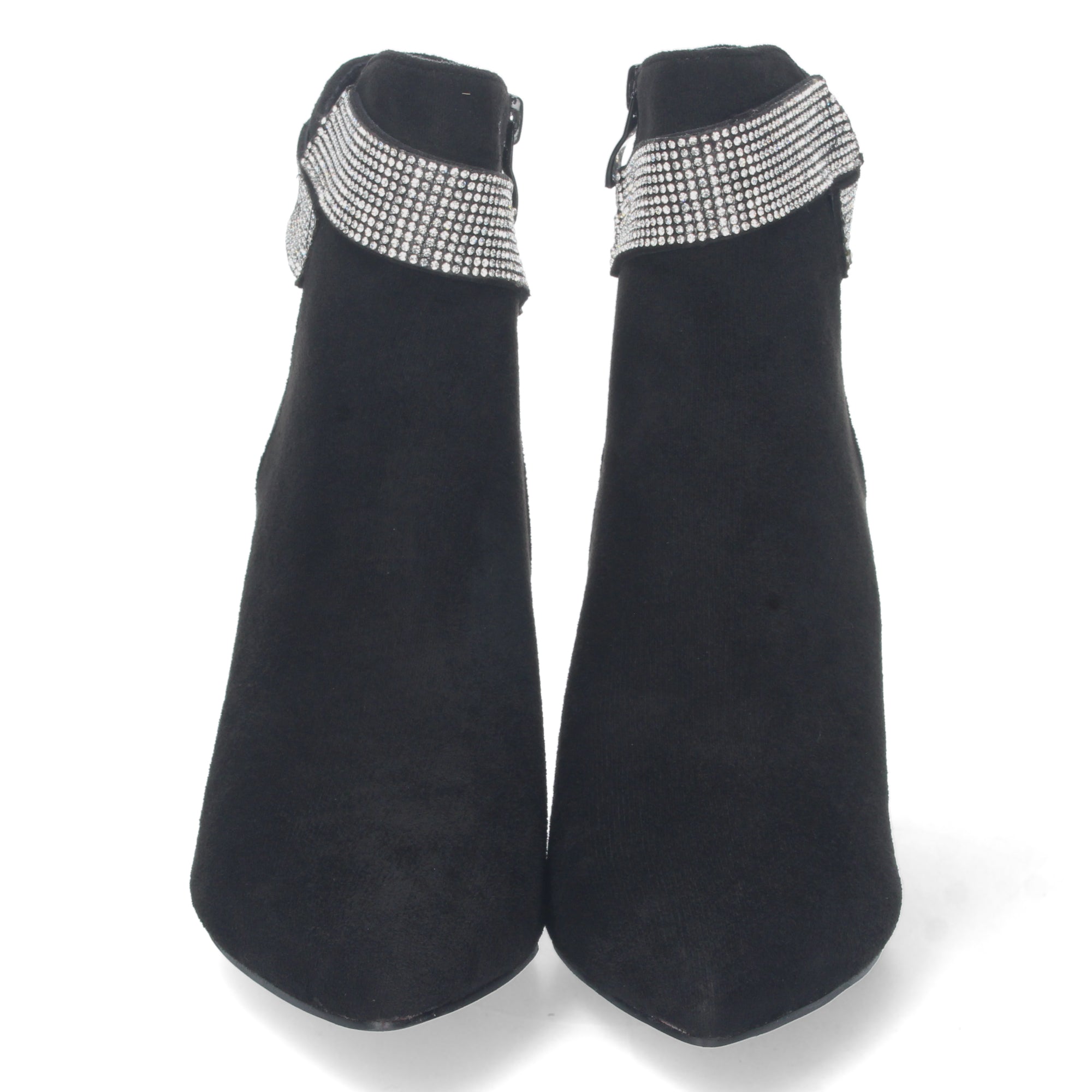 Botin de Punta Fina,  Strass Y De Tacon Para Mujer
