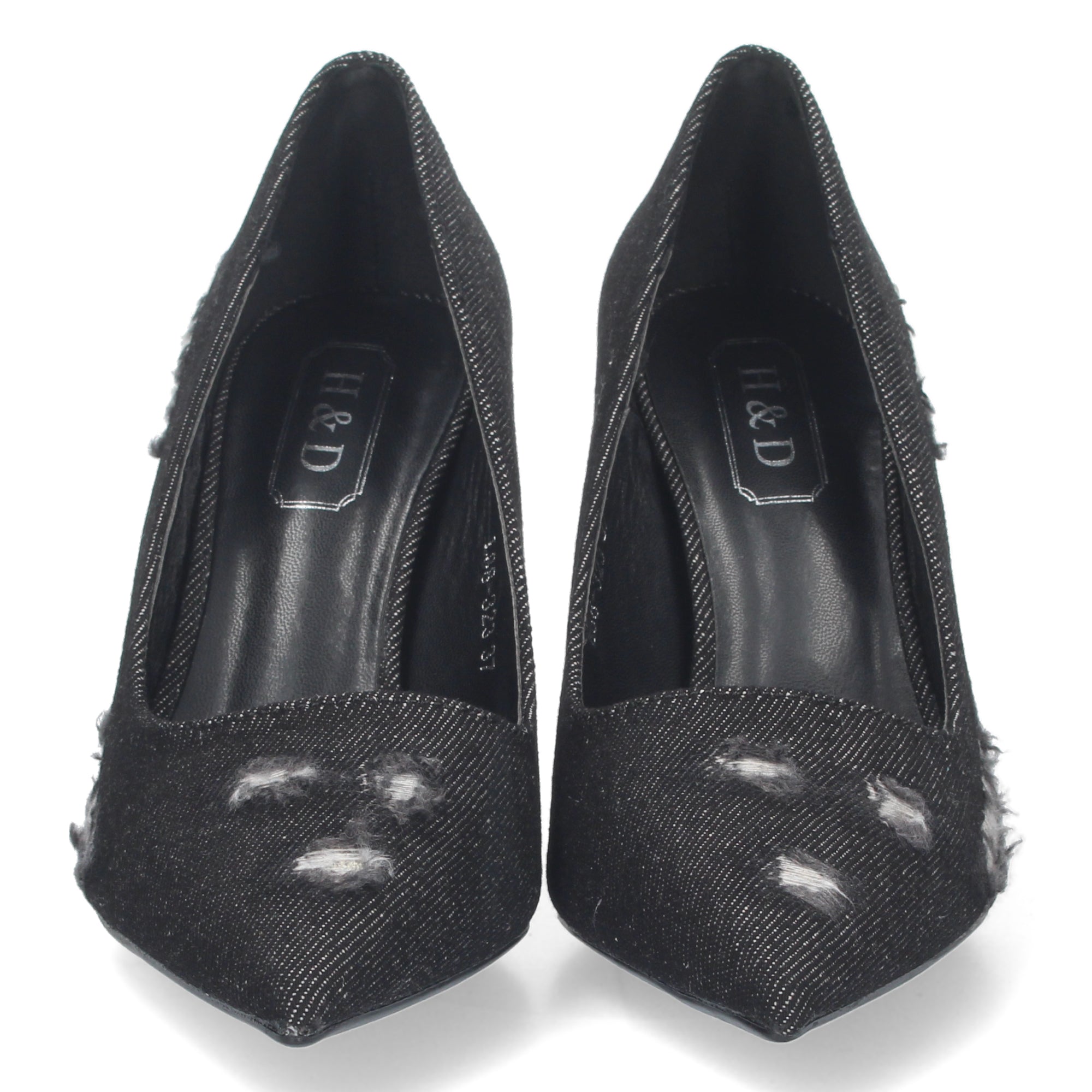 Zapato Negro De Salon  de Tacon y Punta Fina  para Mujer