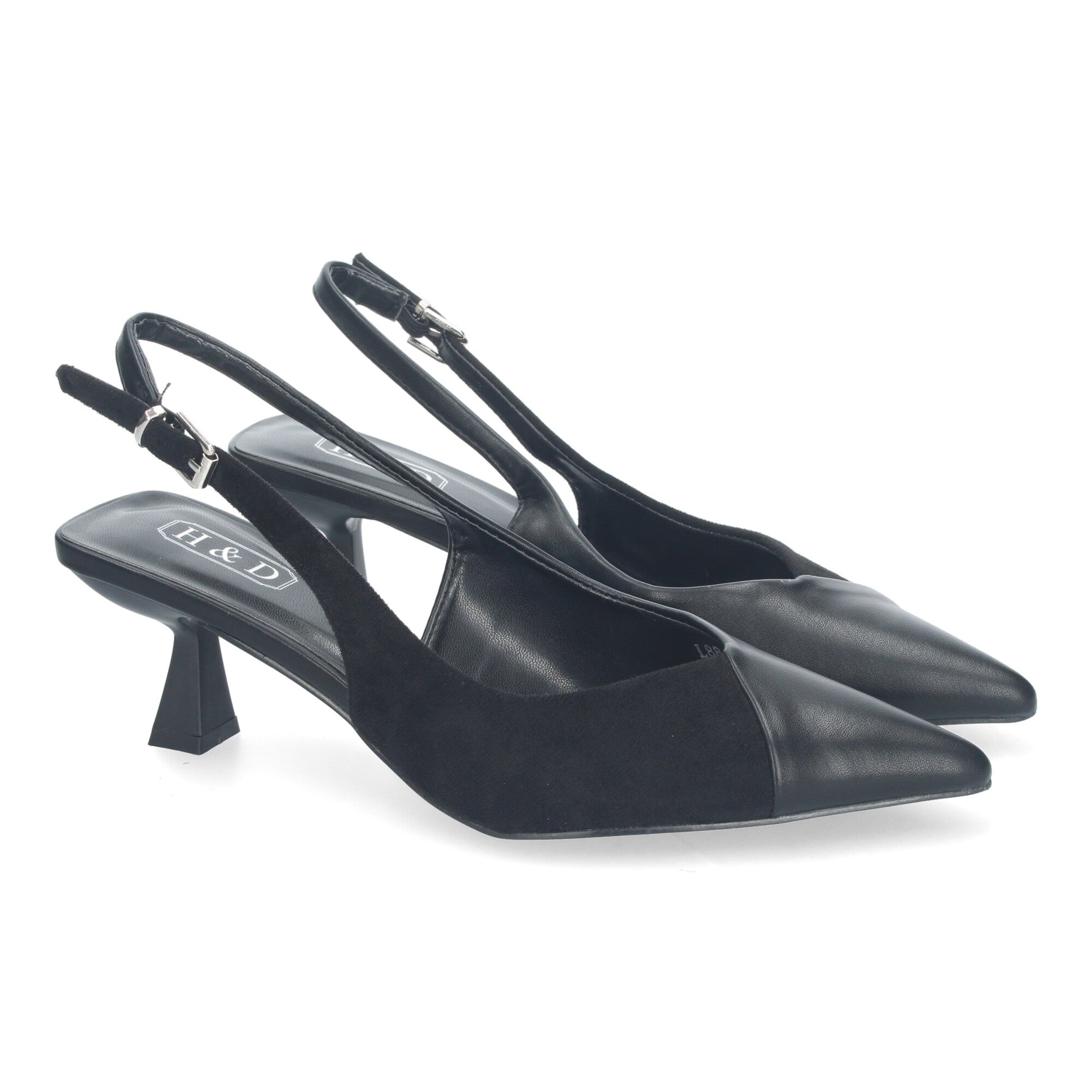 Zapato Negro Moderno De Salon  de Tacon y Punta Fina  para Mujer