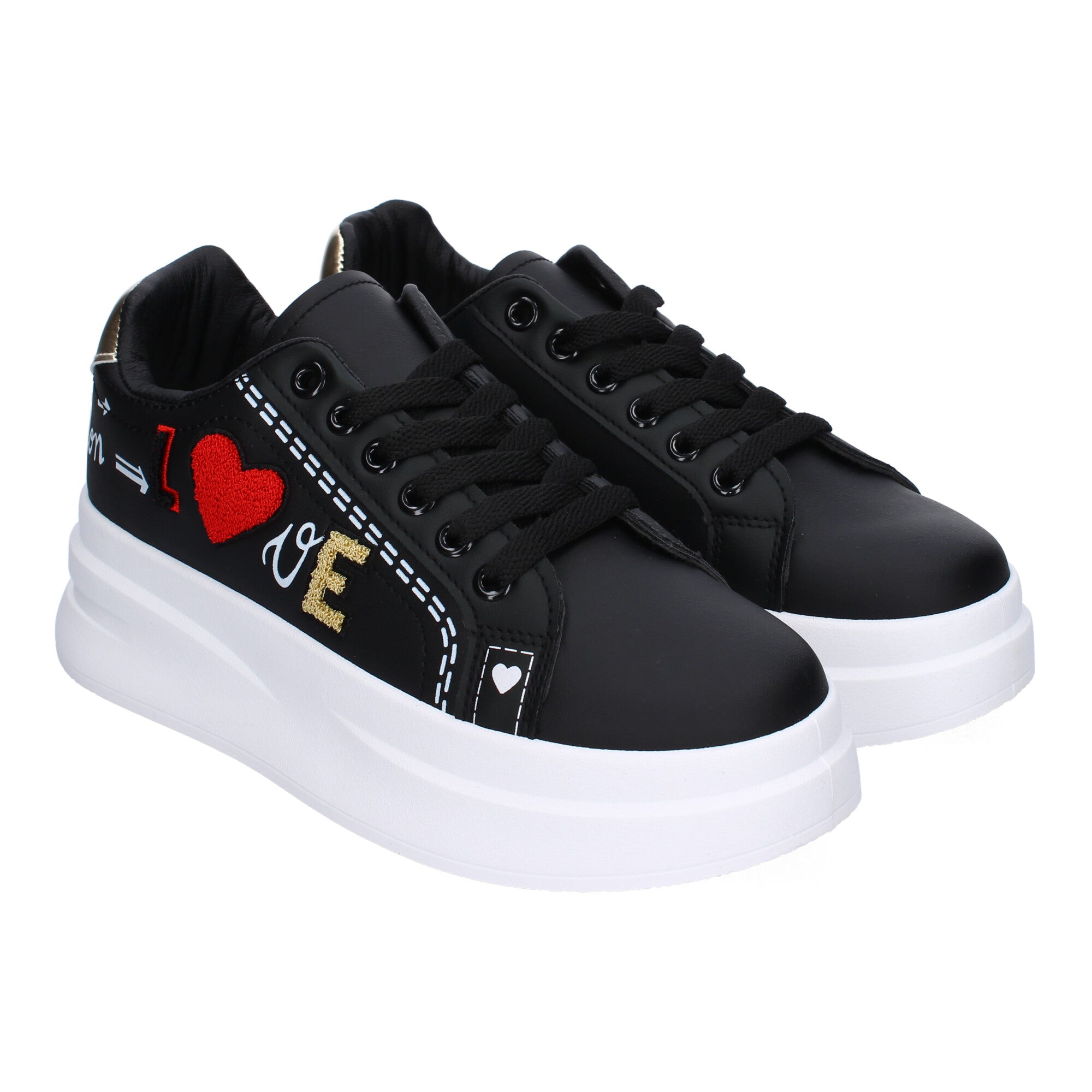 Zapatillas Casual Modernas Negras Y Blancas Para Mujer