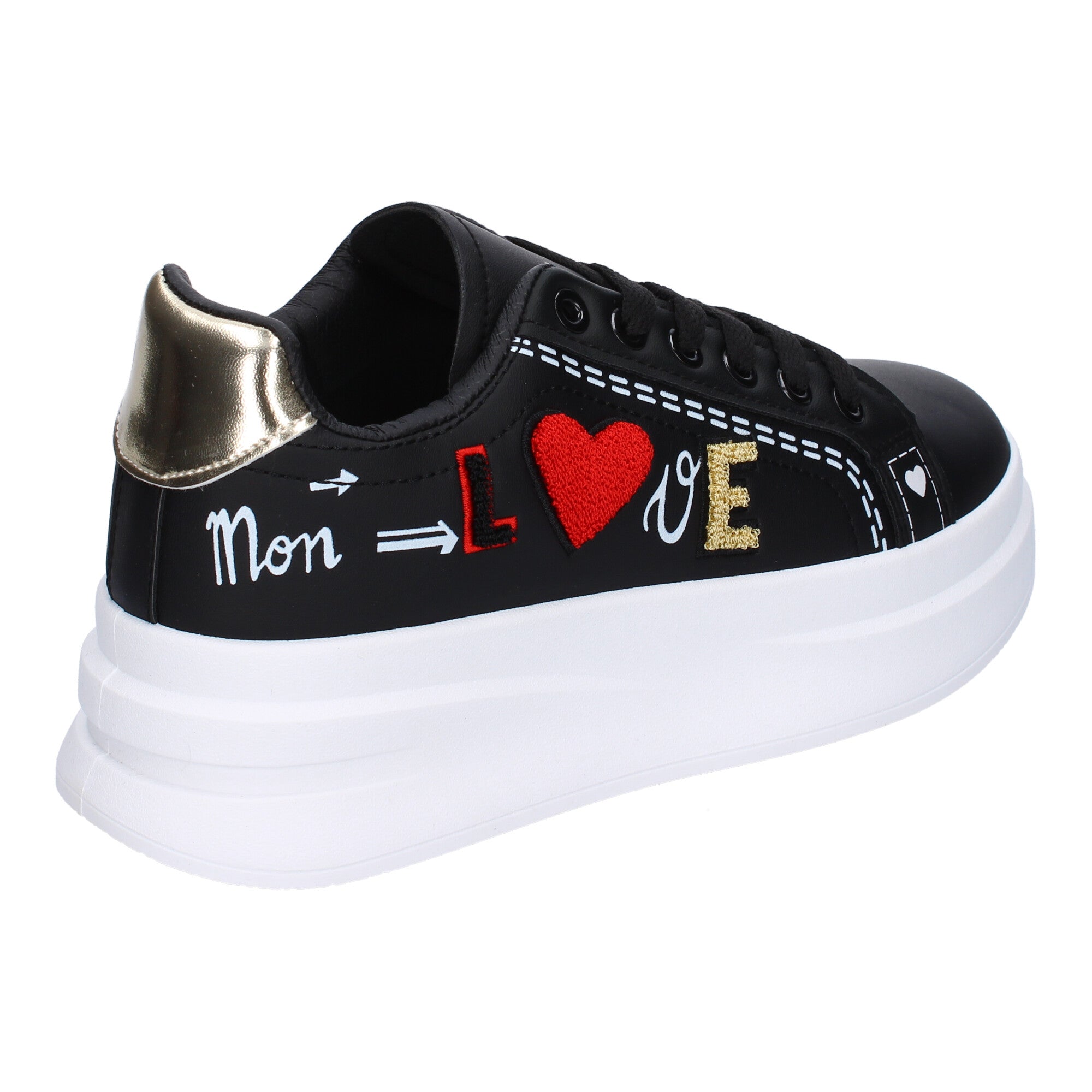 Zapatillas Casual Modernas Negras Y Blancas Para Mujer