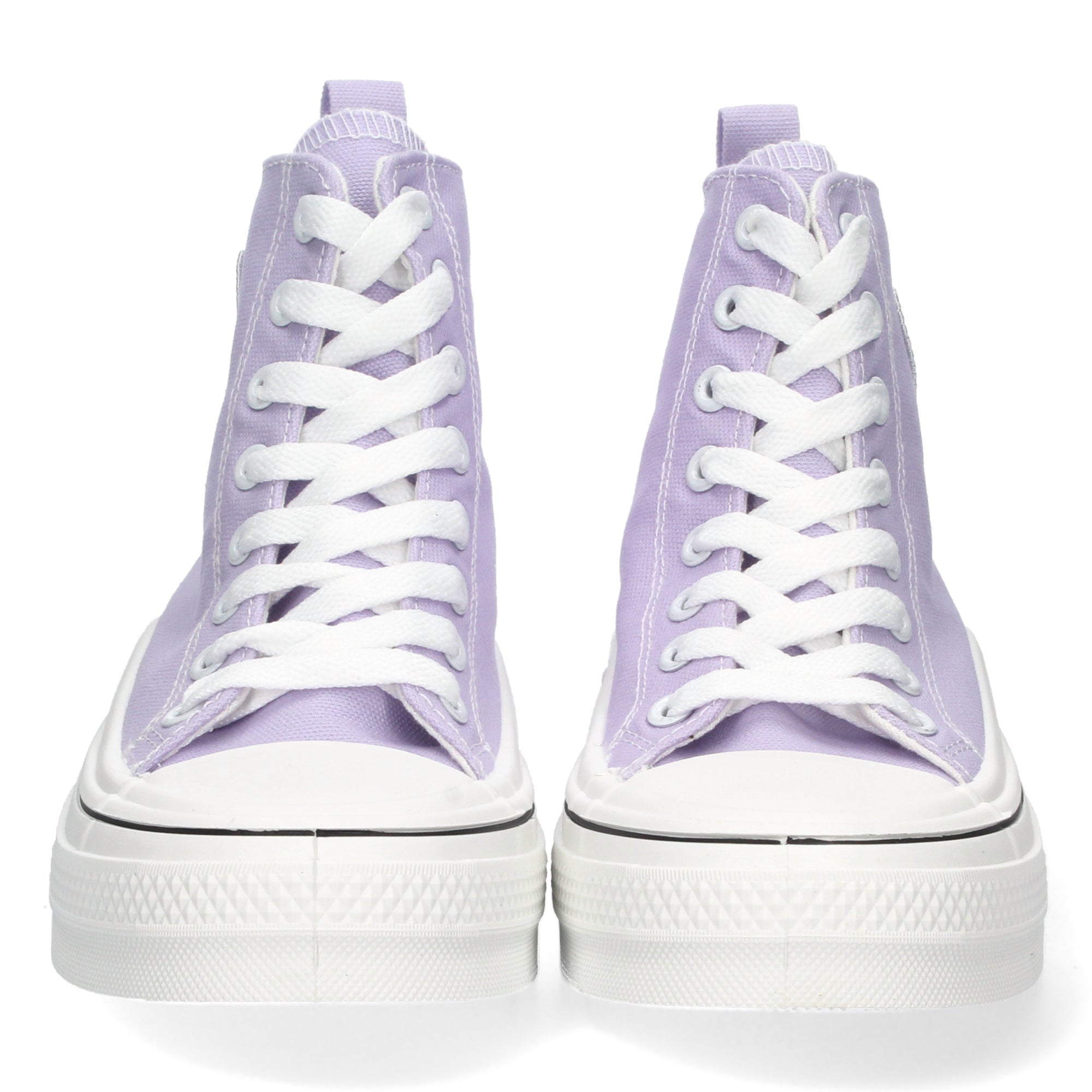 Zapatilla Abotinada Lila Comoda Con Corazon Para Mujer
